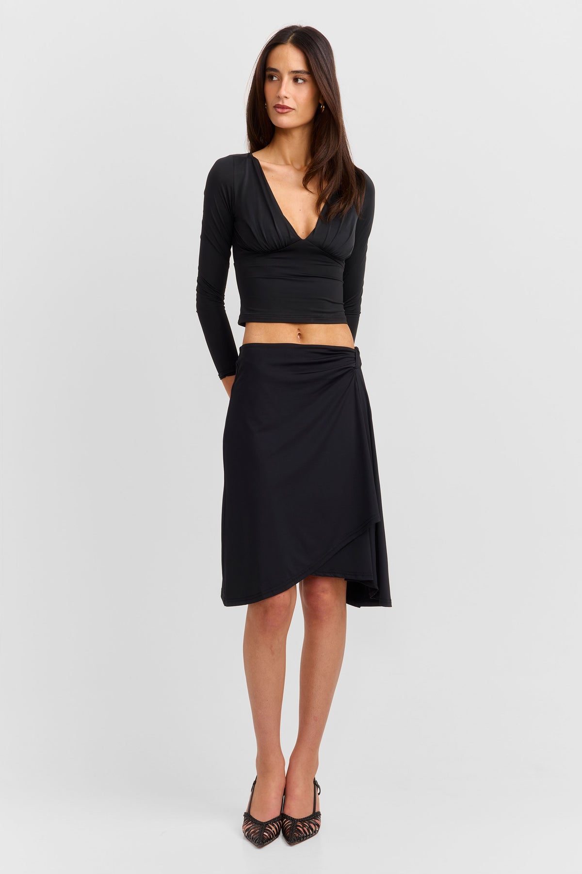 Rosmary Midi Skirt Black