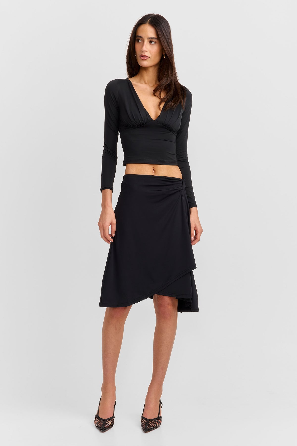 Rosmary Midi Skirt Black