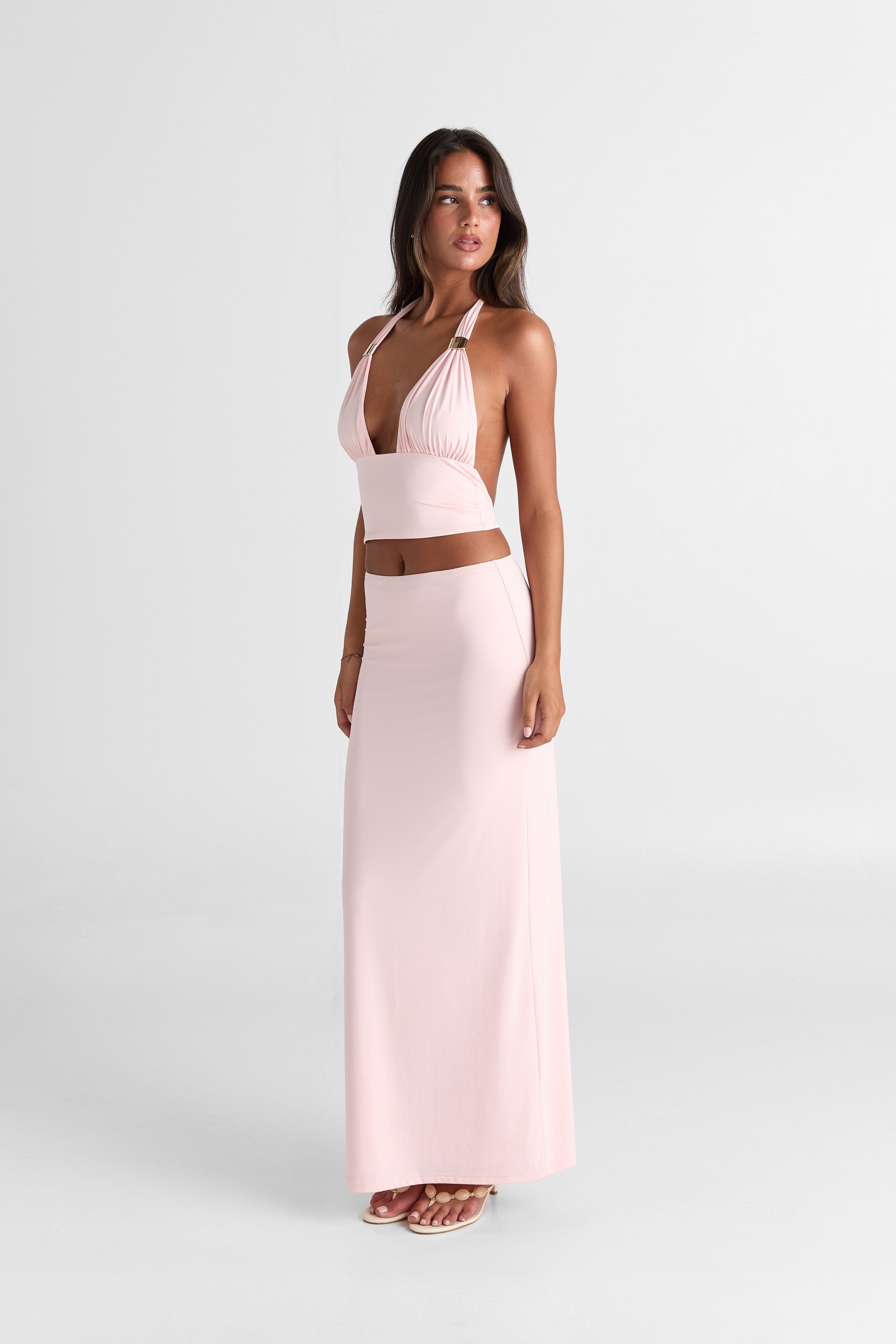 Cleo Maxi Skirt Pink