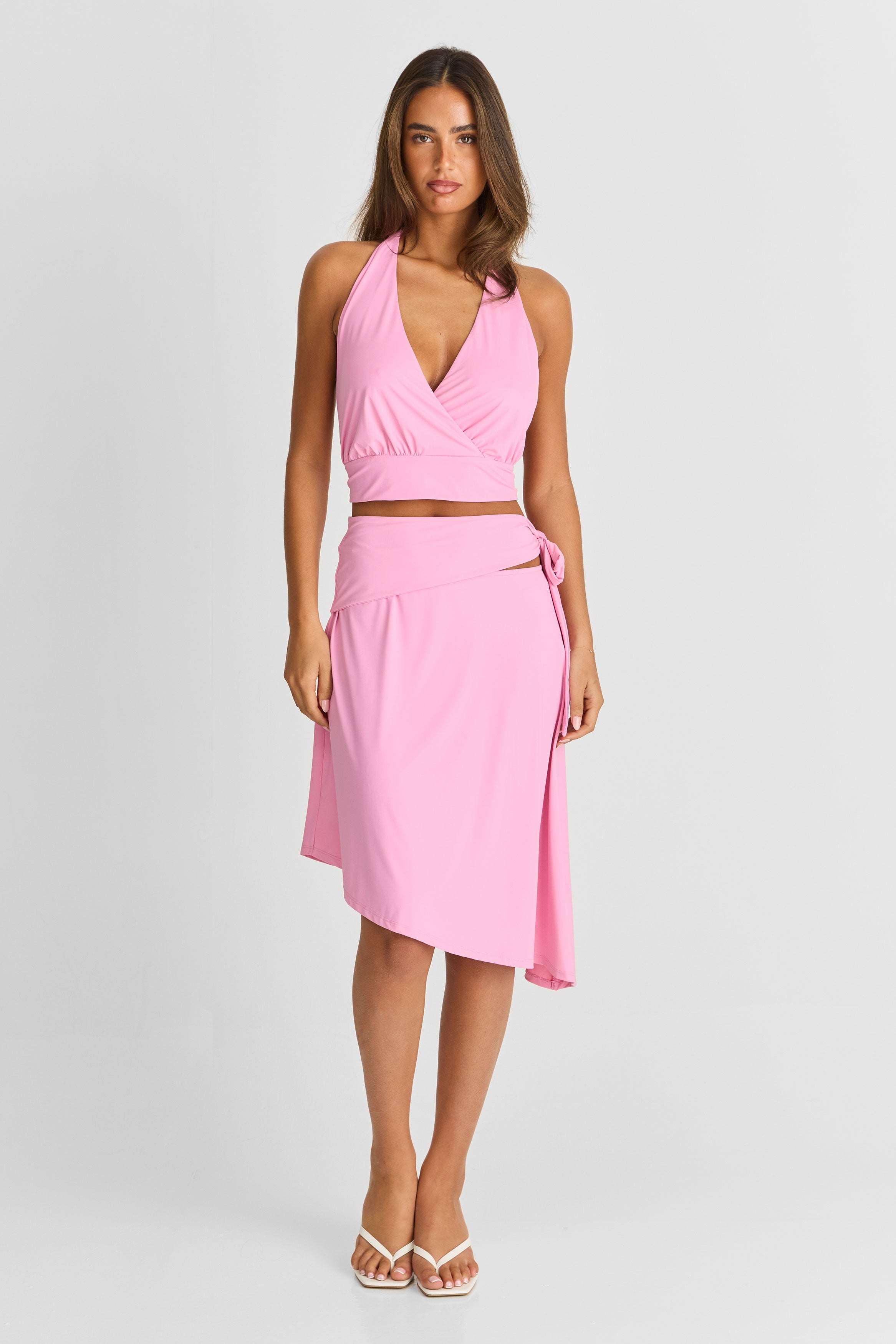 Luna Midi Skirt Pink