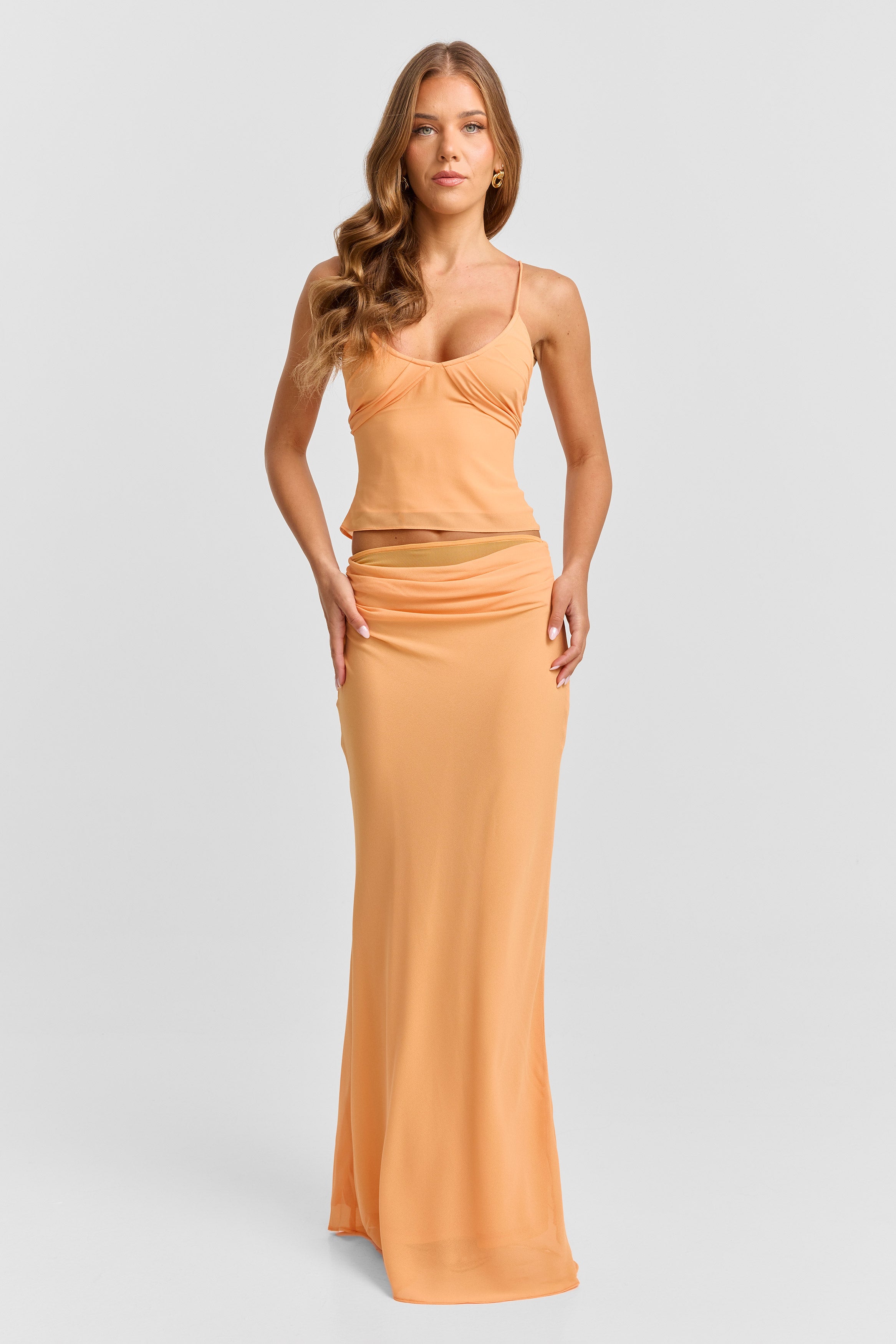 Juniper Maxi Skirt Tangerine