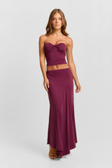 Lucinda Midi Skirt Plum