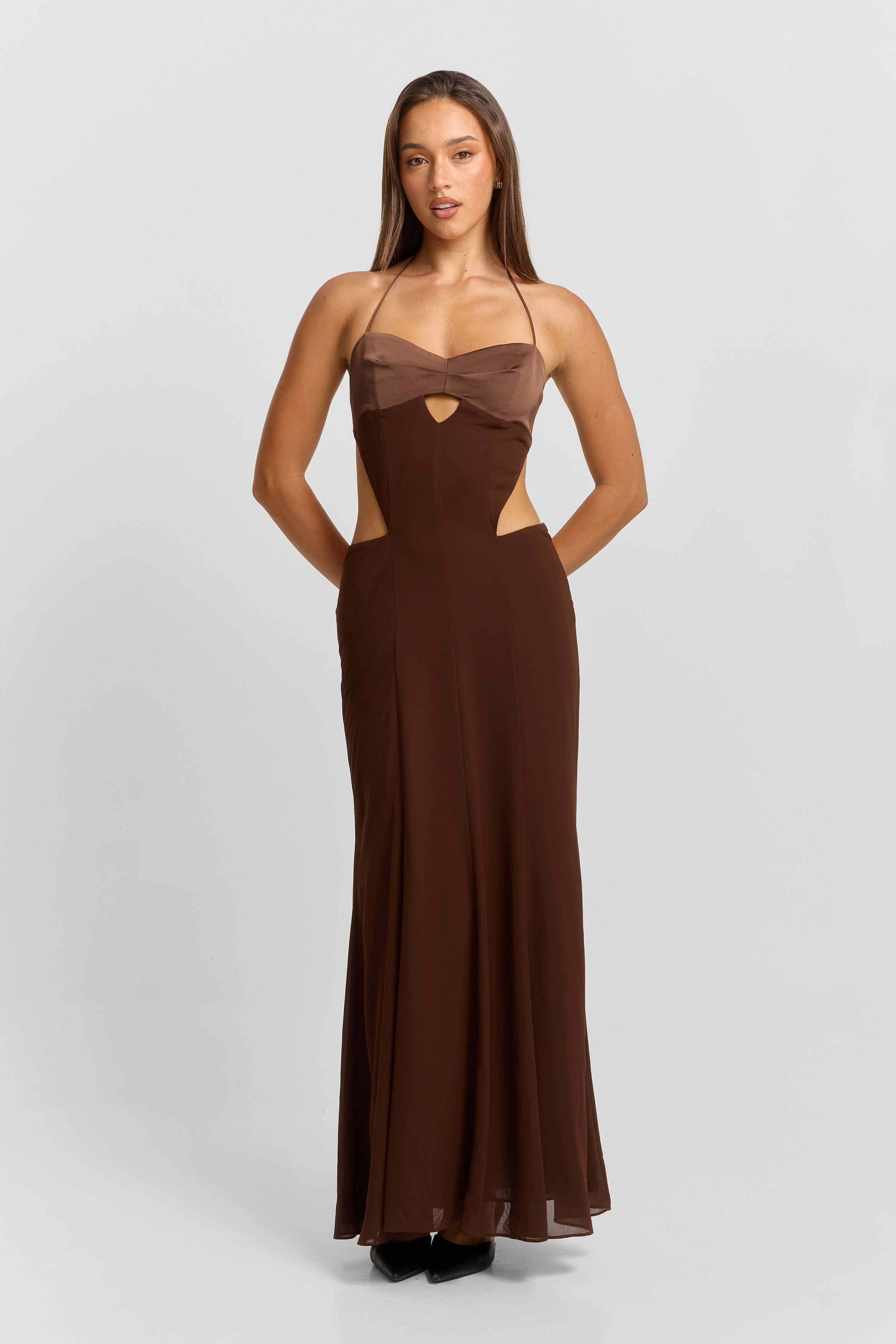 Scarlett Maxi Dress Chocolate