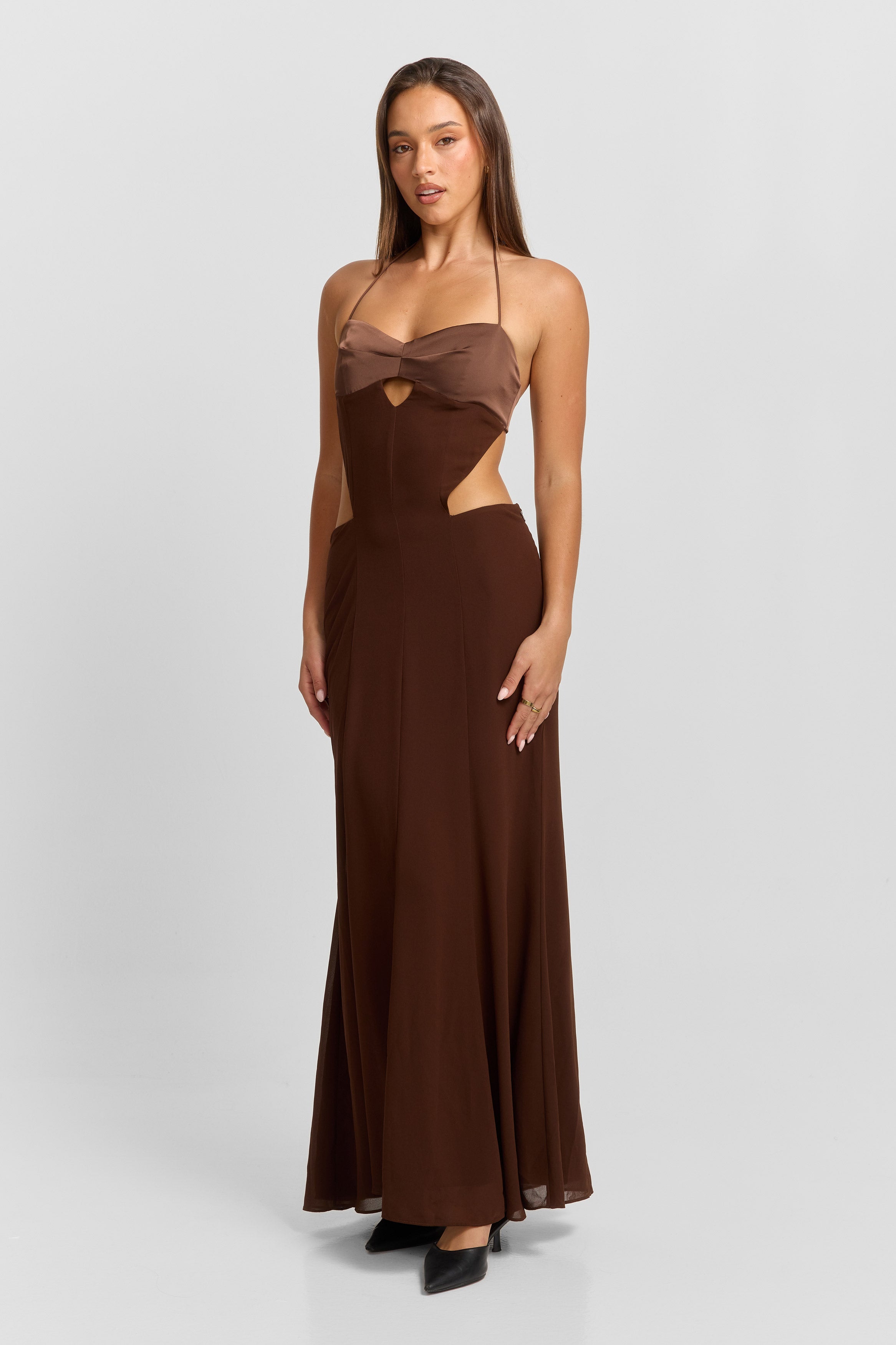 Scarlett Maxi Dress Chocolate