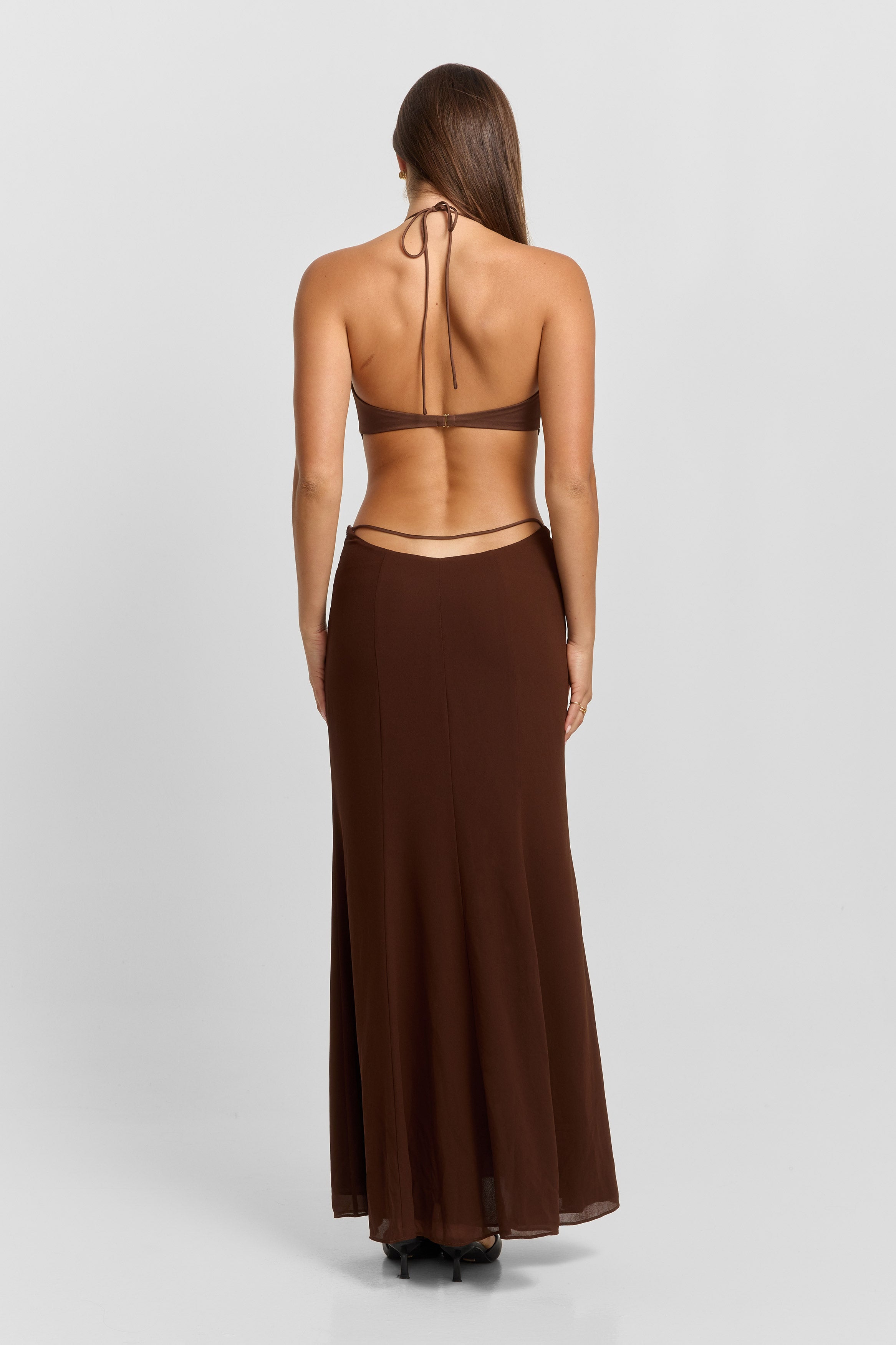 Scarlett Maxi Dress Chocolate