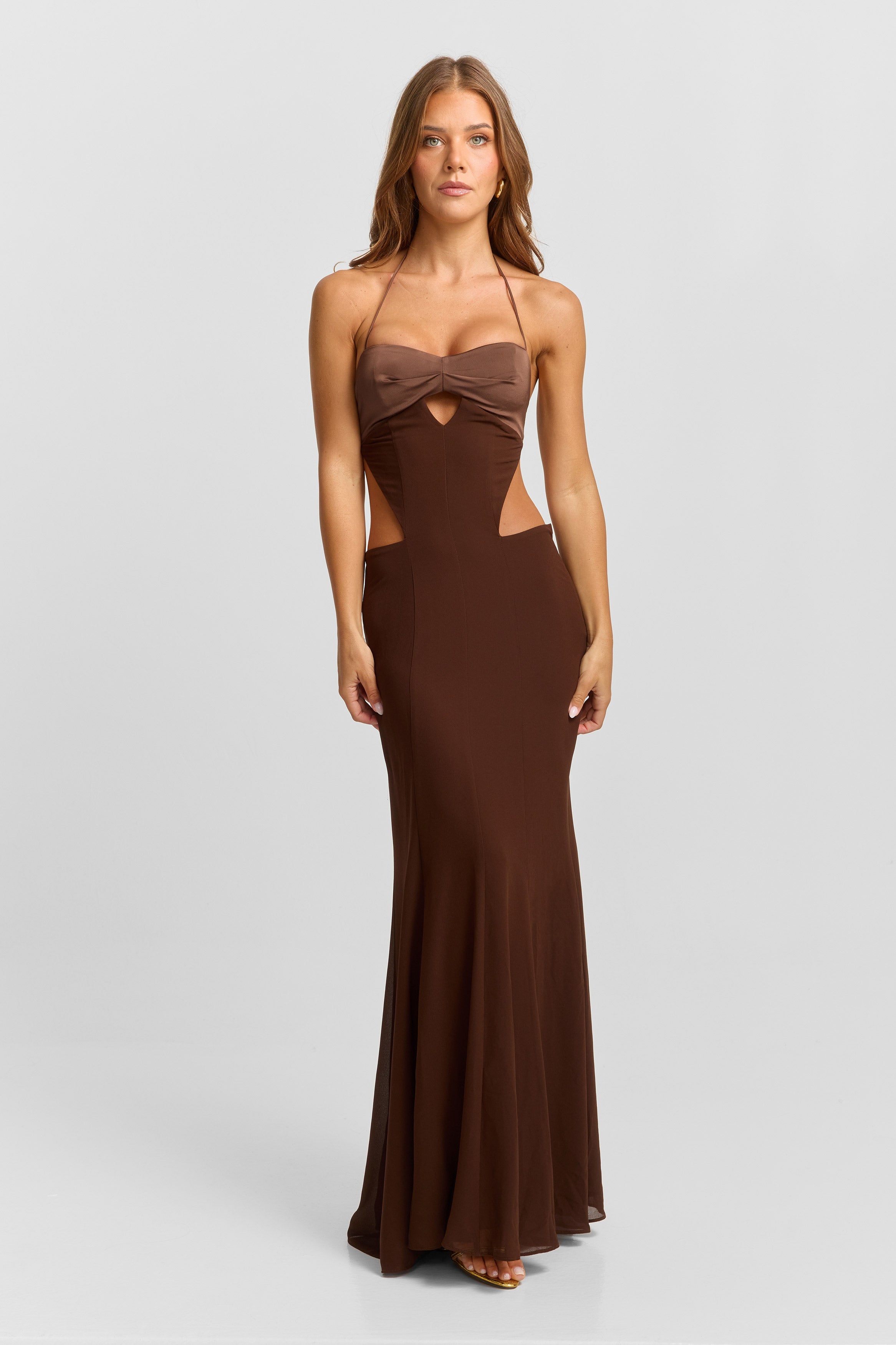 Scarlett Maxi Dress Chocolate