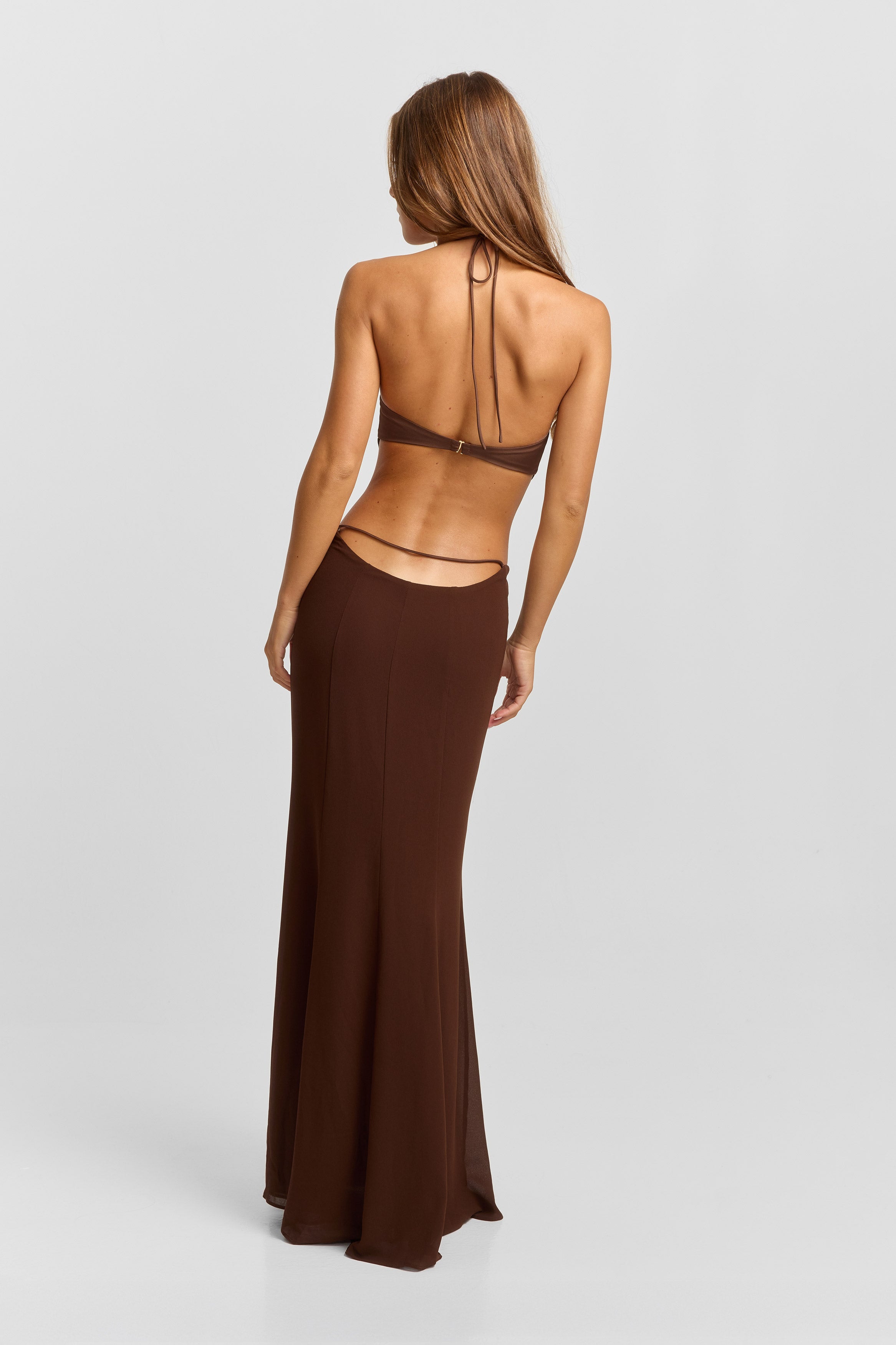 Scarlett Maxi Dress Chocolate