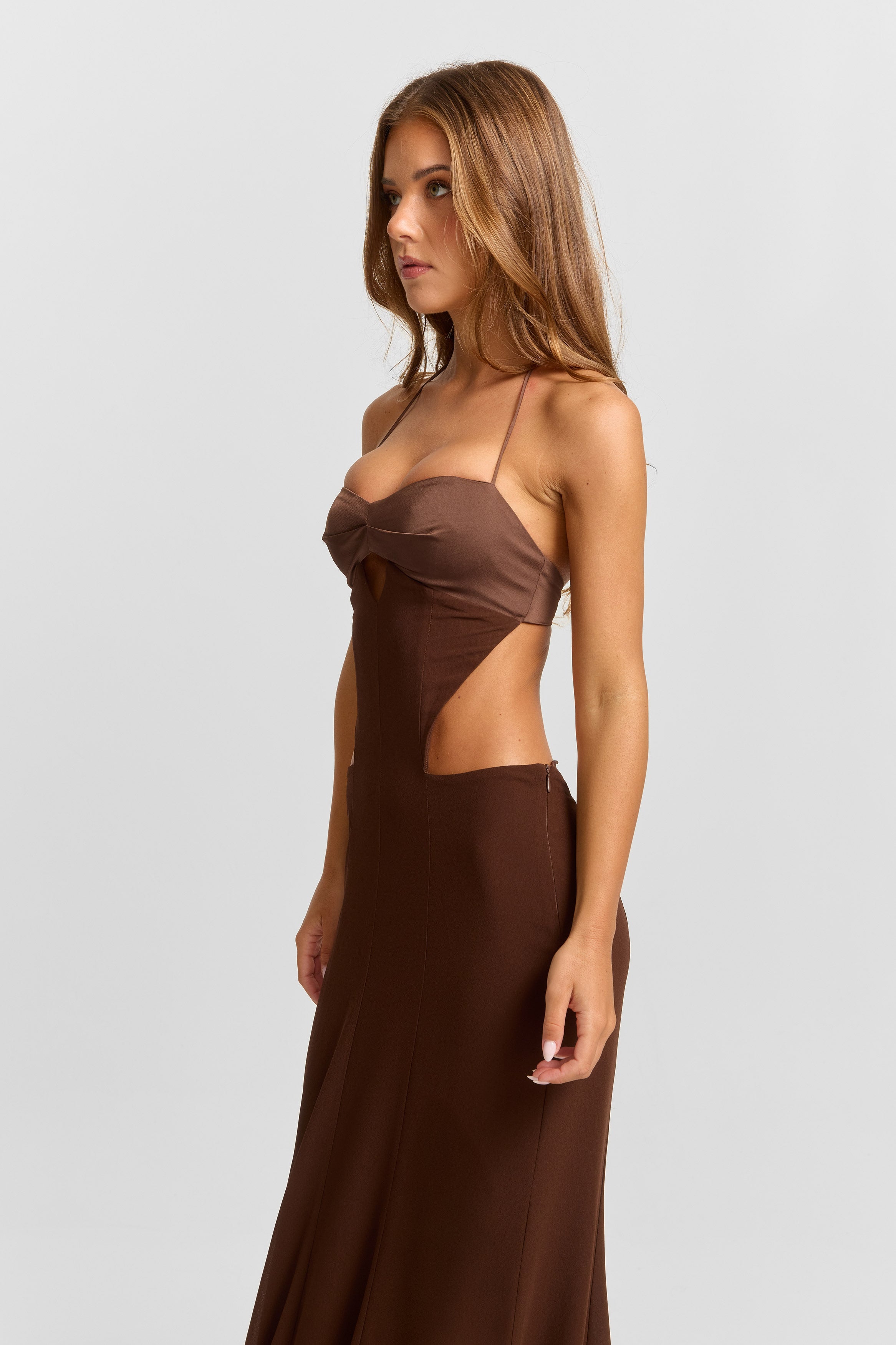 Scarlett Maxi Dress Chocolate