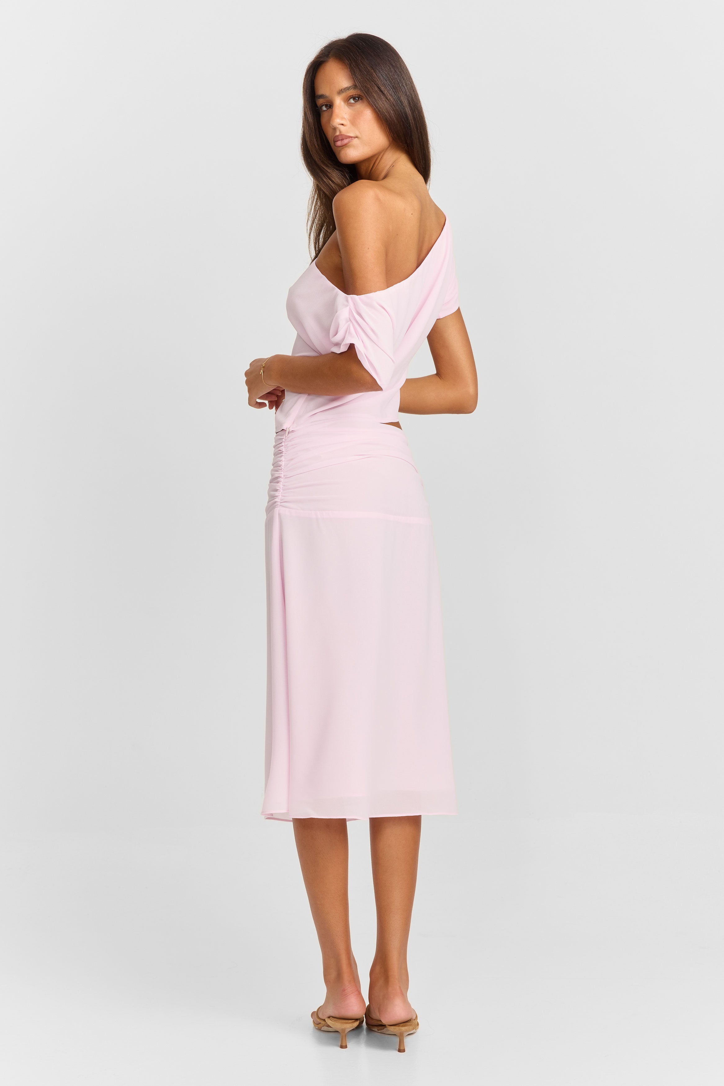 Margot Midi Skirt Pink