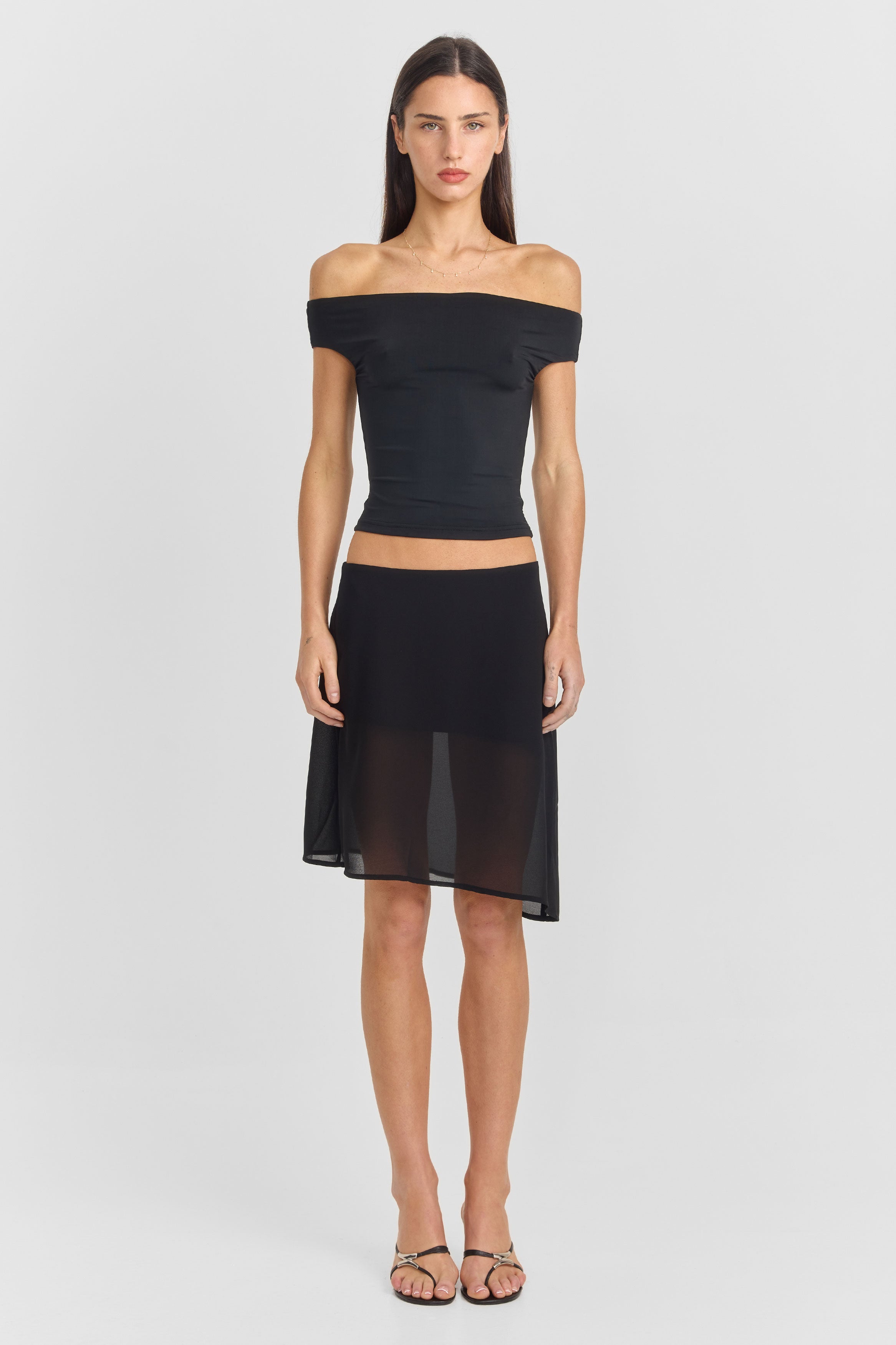 Bianca Midi Skirt Black