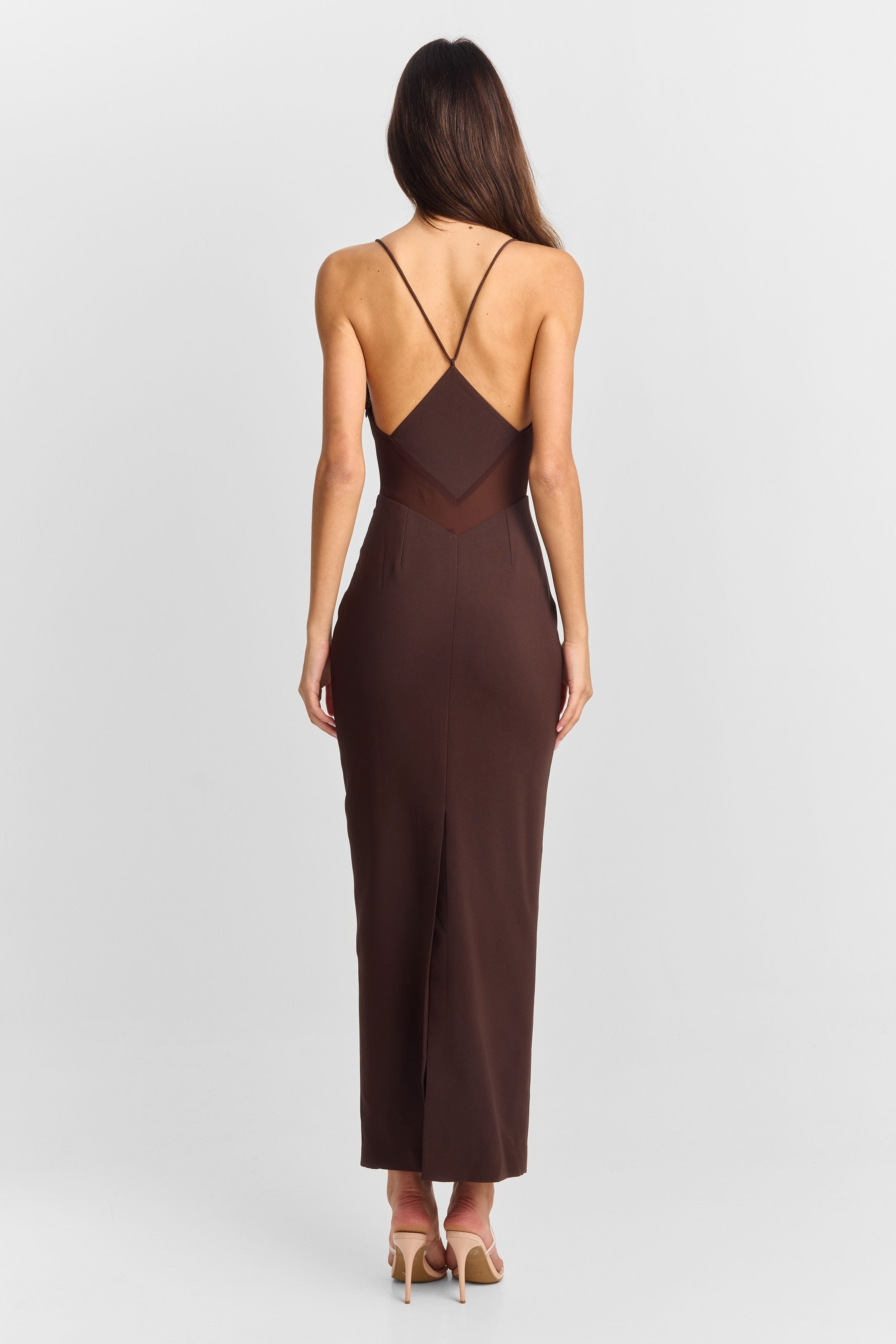 Paloma Maxi Dress Brown