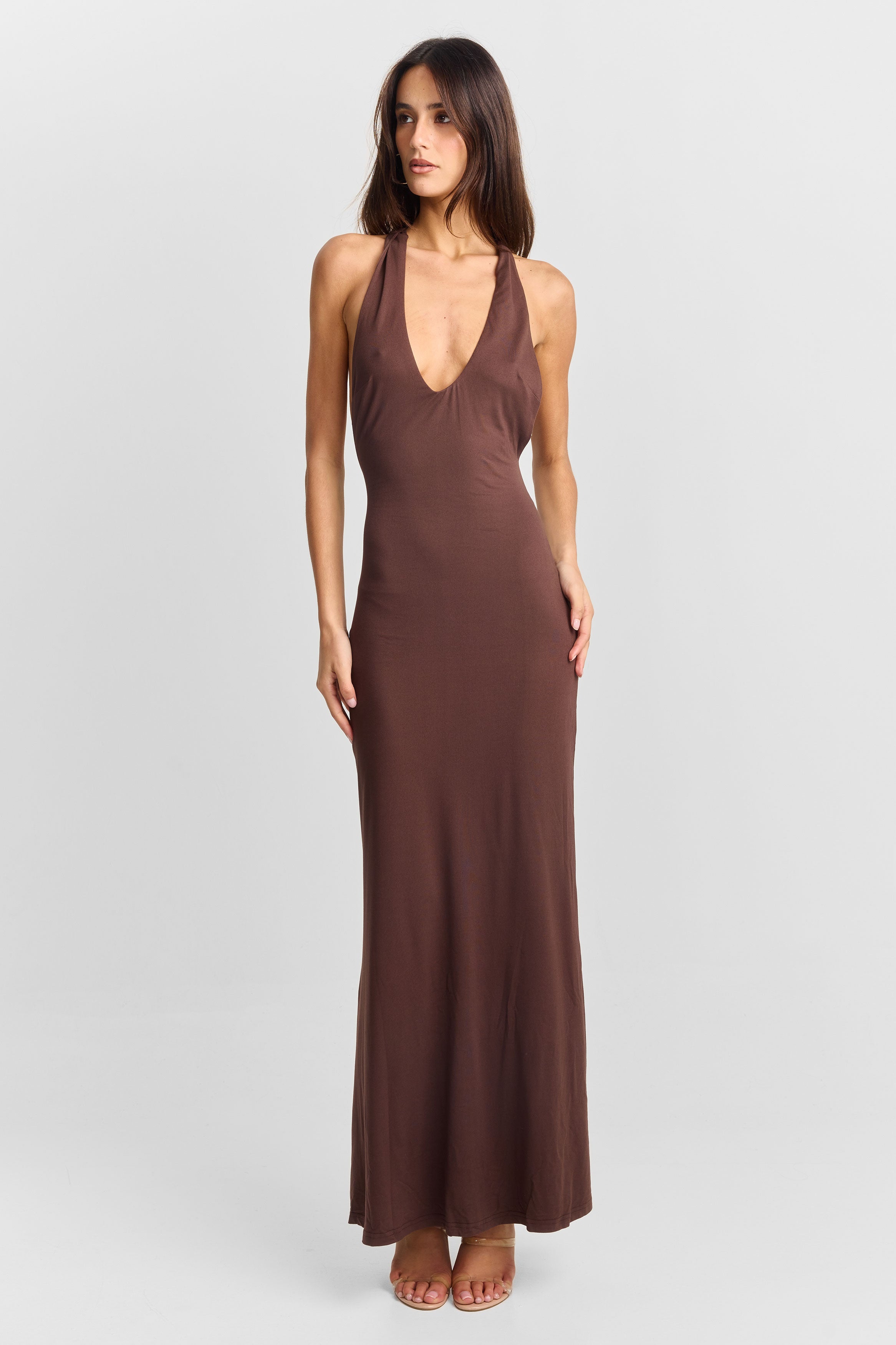 Julia Maxi Dress Brown
