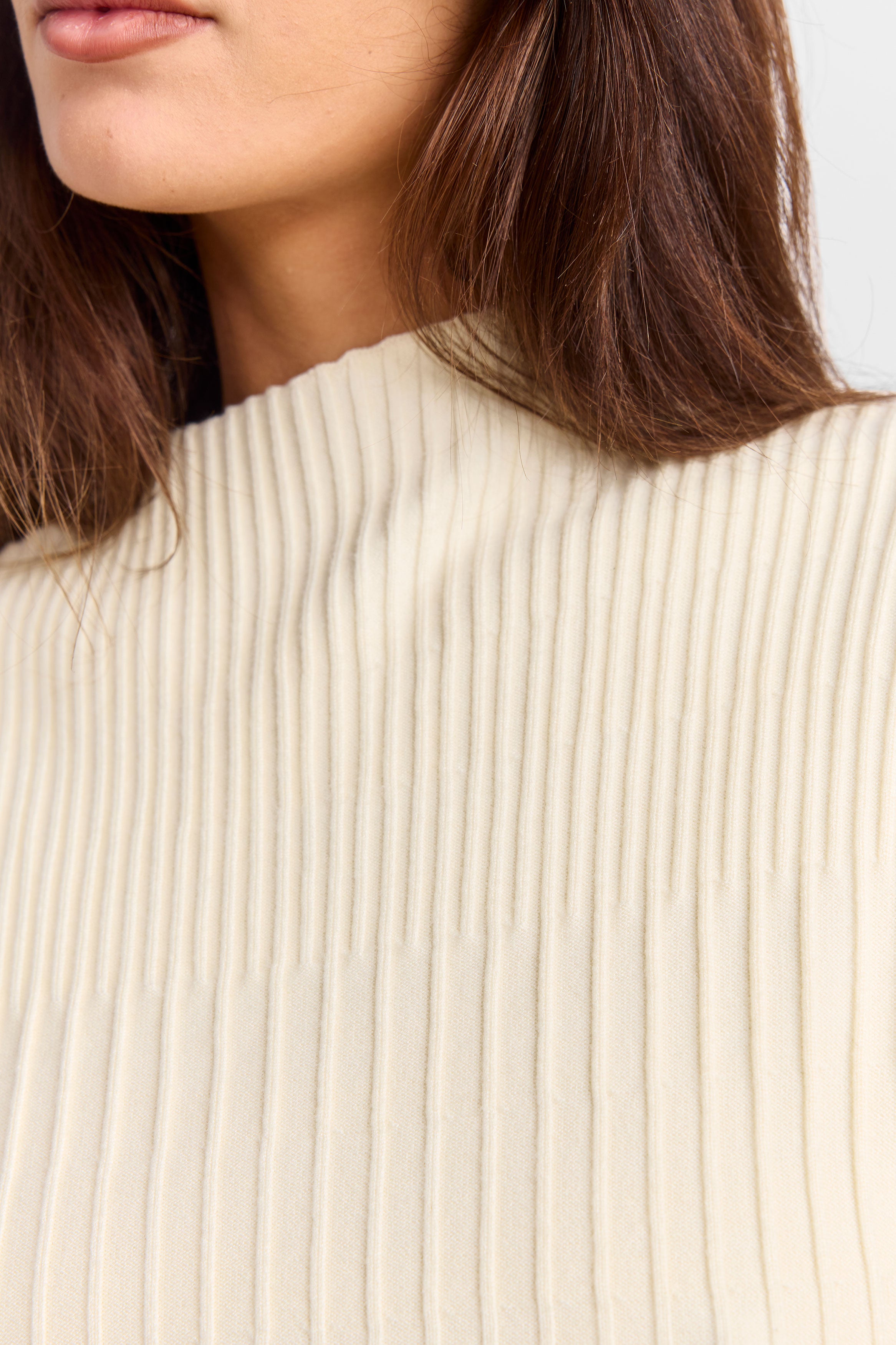 June Knit Top White