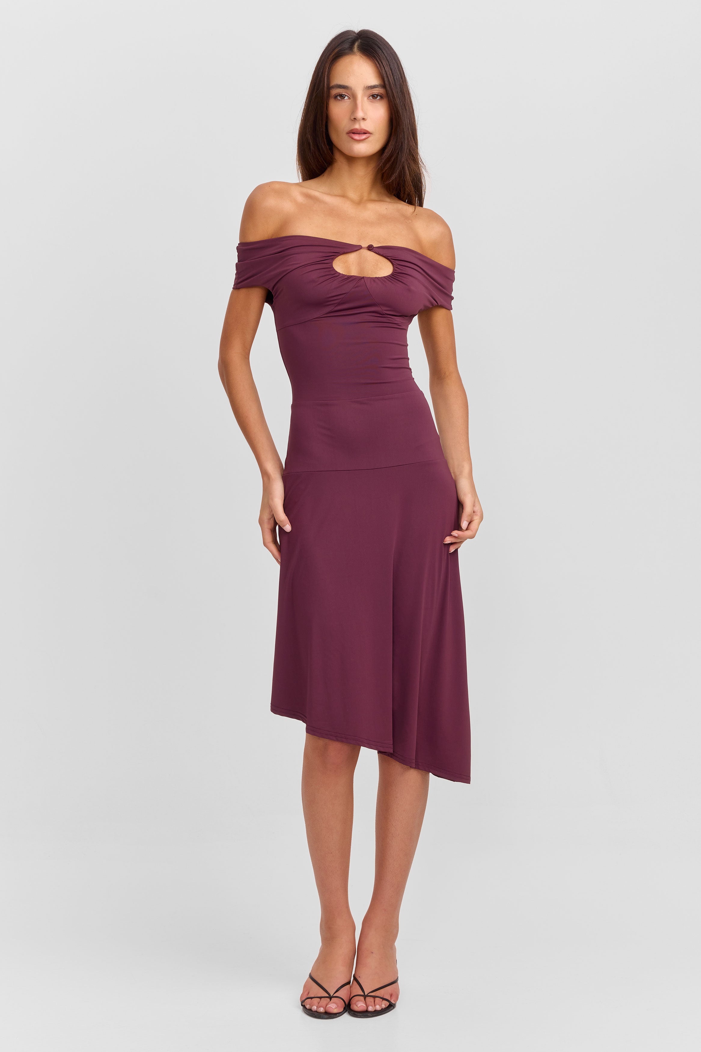 Holly Midi Dress Berry