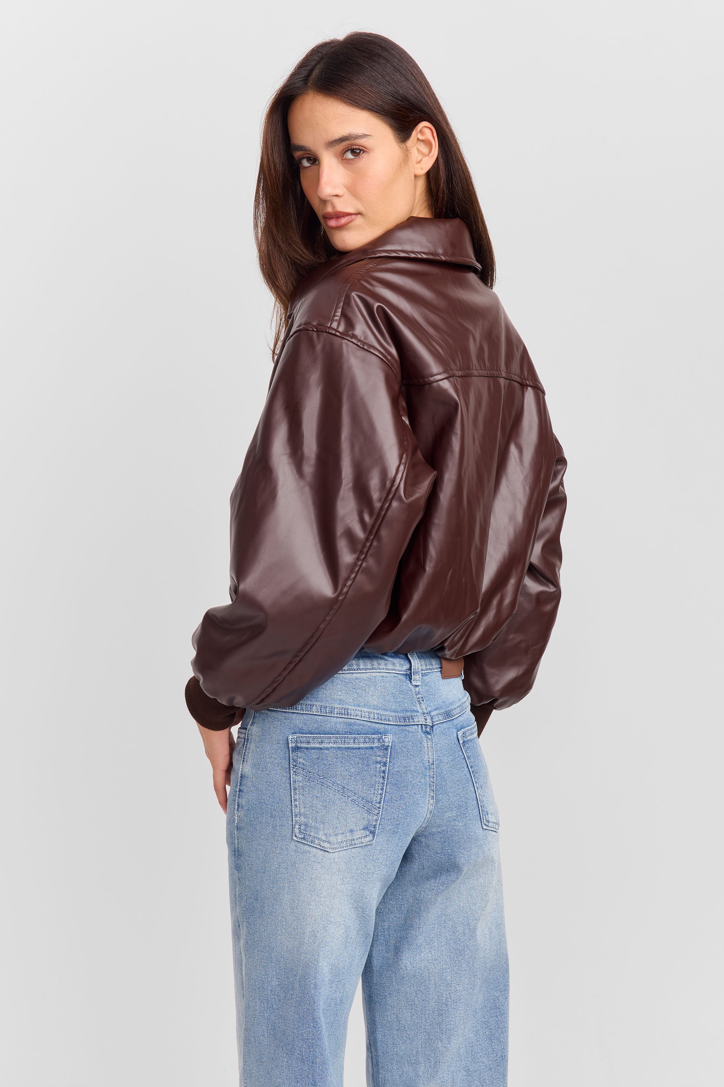 Estella Bomber Jacket Brown