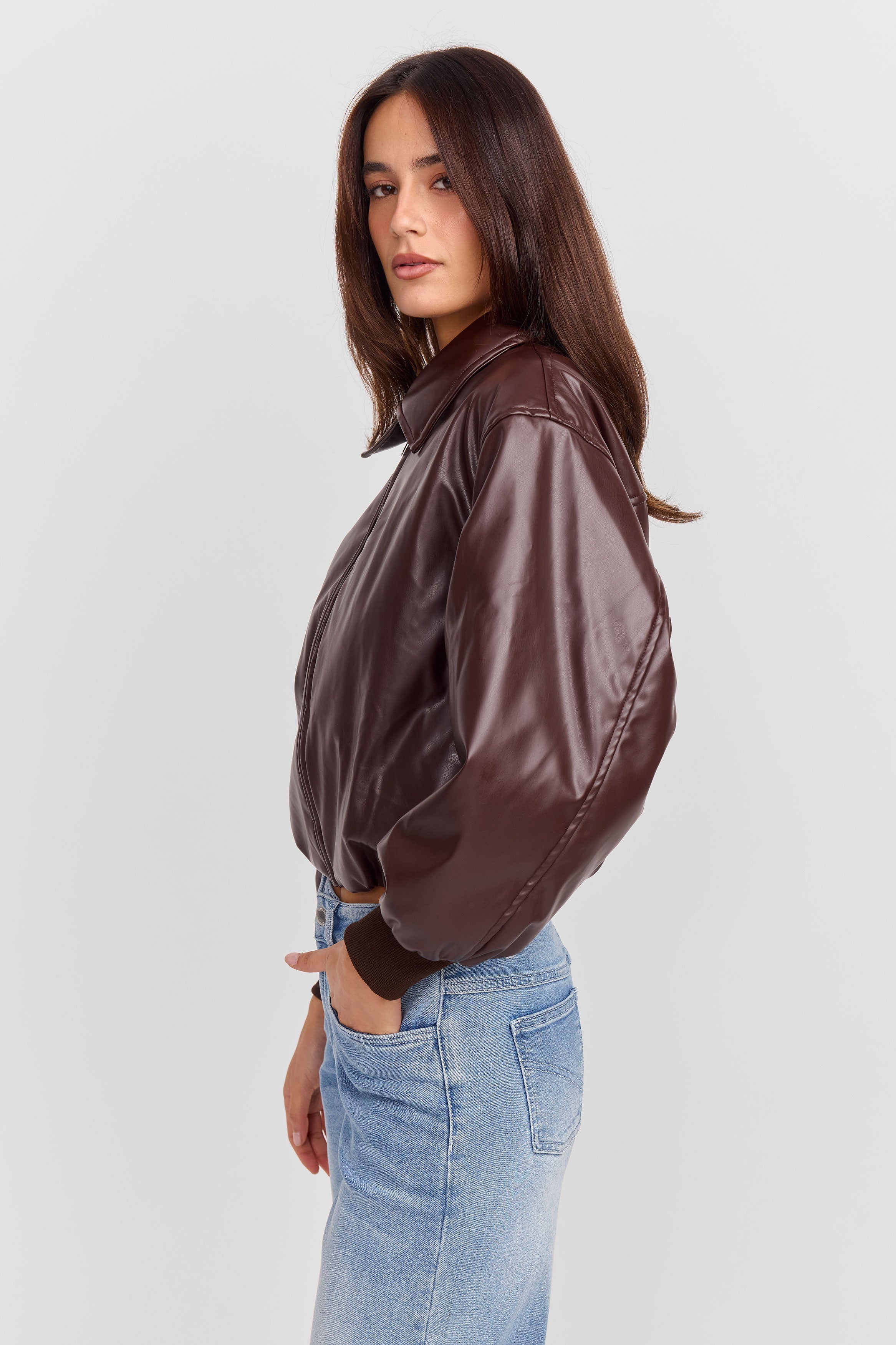 Estella Bomber Jacket Brown