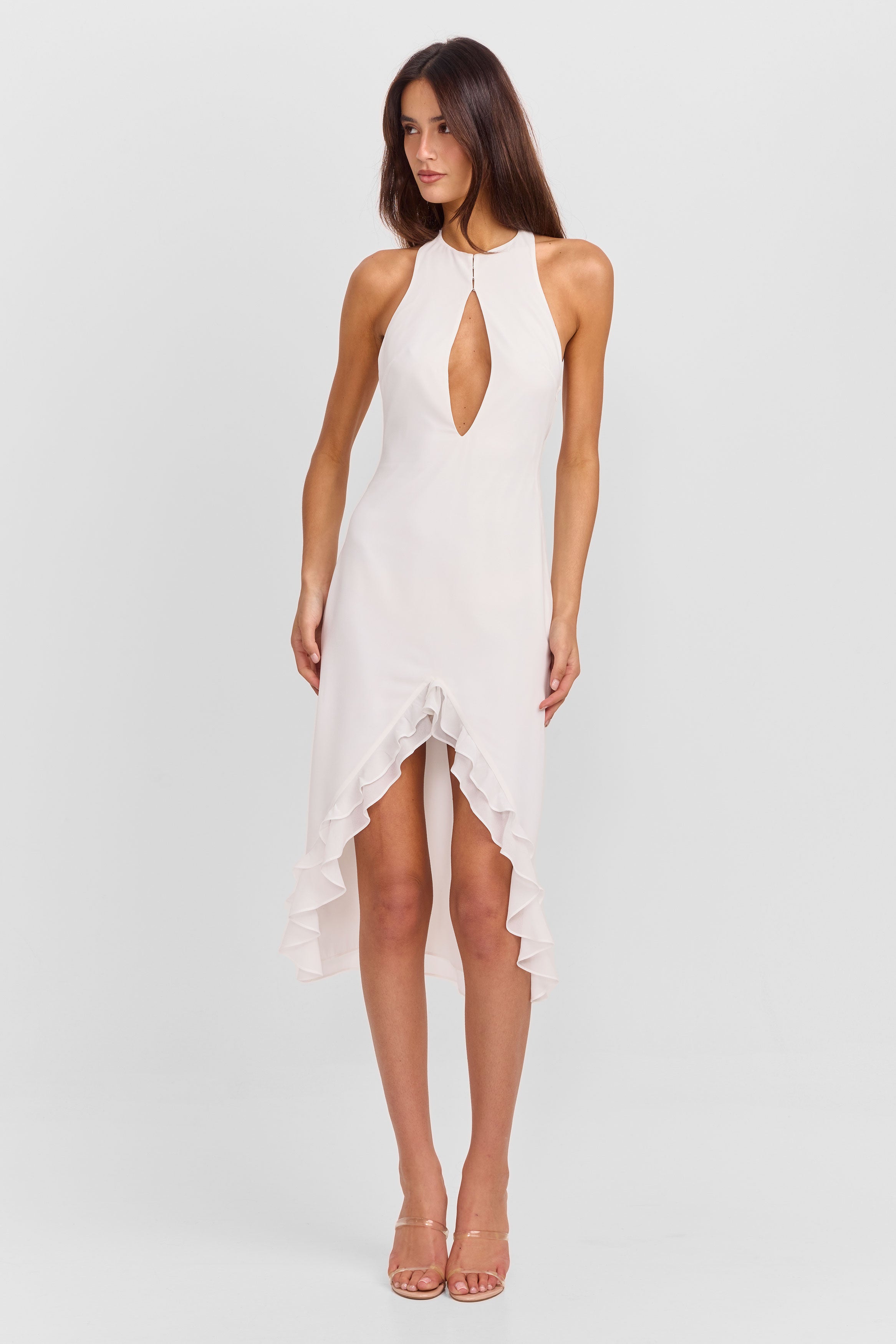 Cora Midi Dress White