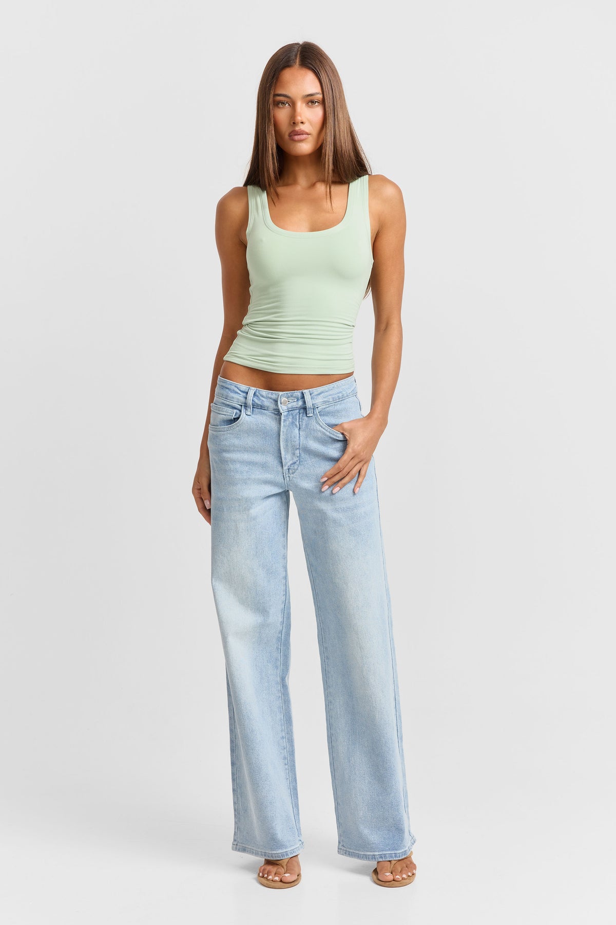Pippa Reversible Tank Sage