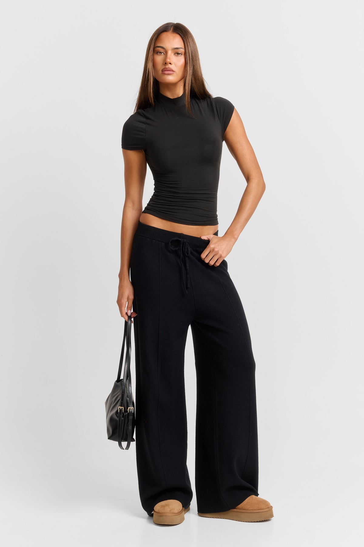 Clarisse Knit Pant Black