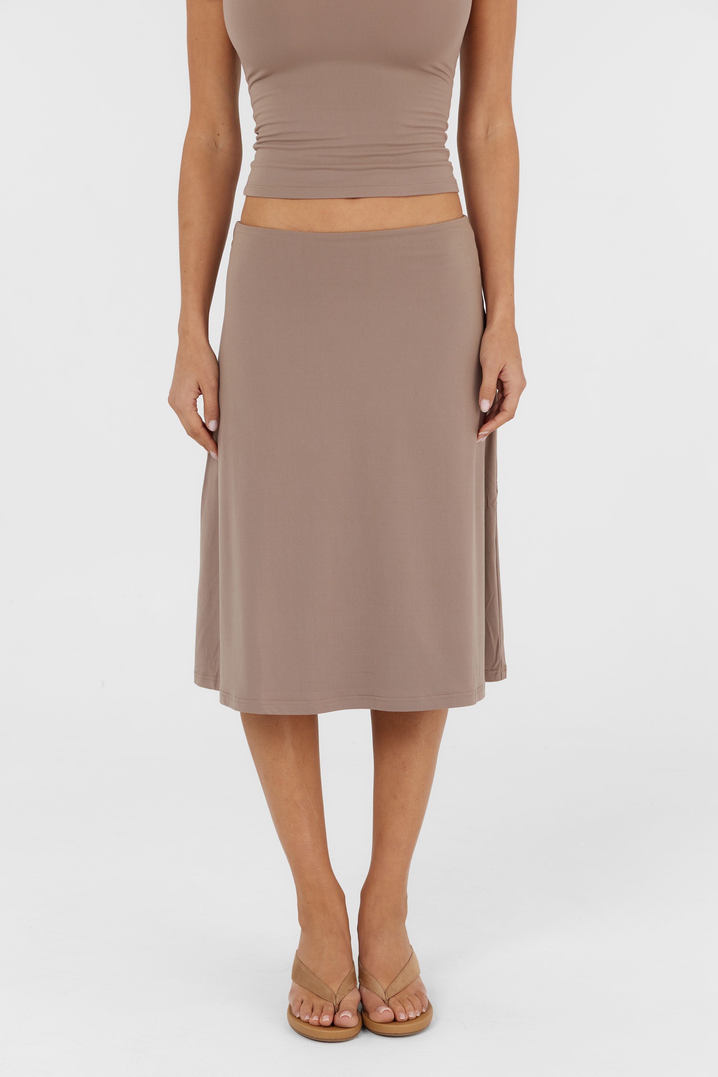 Adeline Midi Skirt Natural