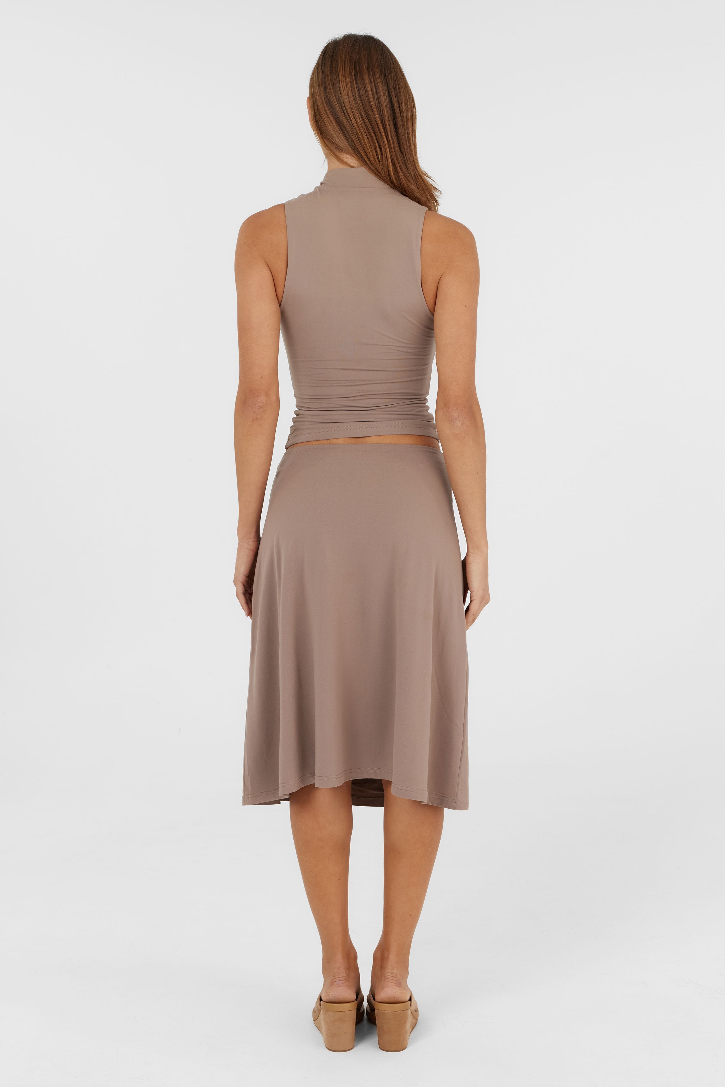 Adeline Midi Skirt Natural