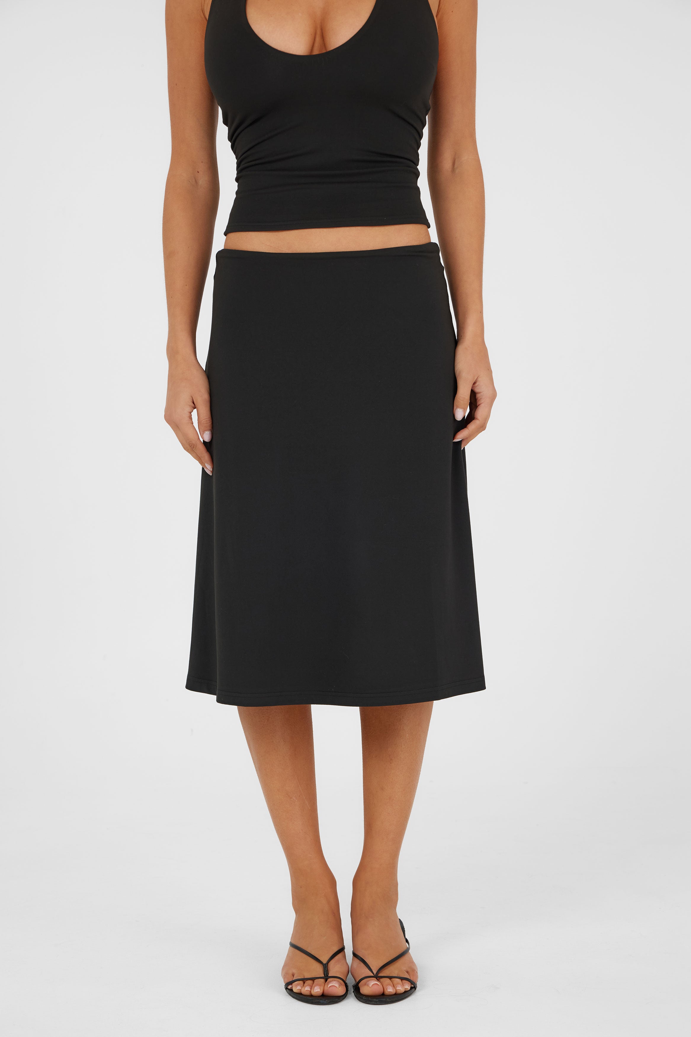 Adeline Midi Skirt Black