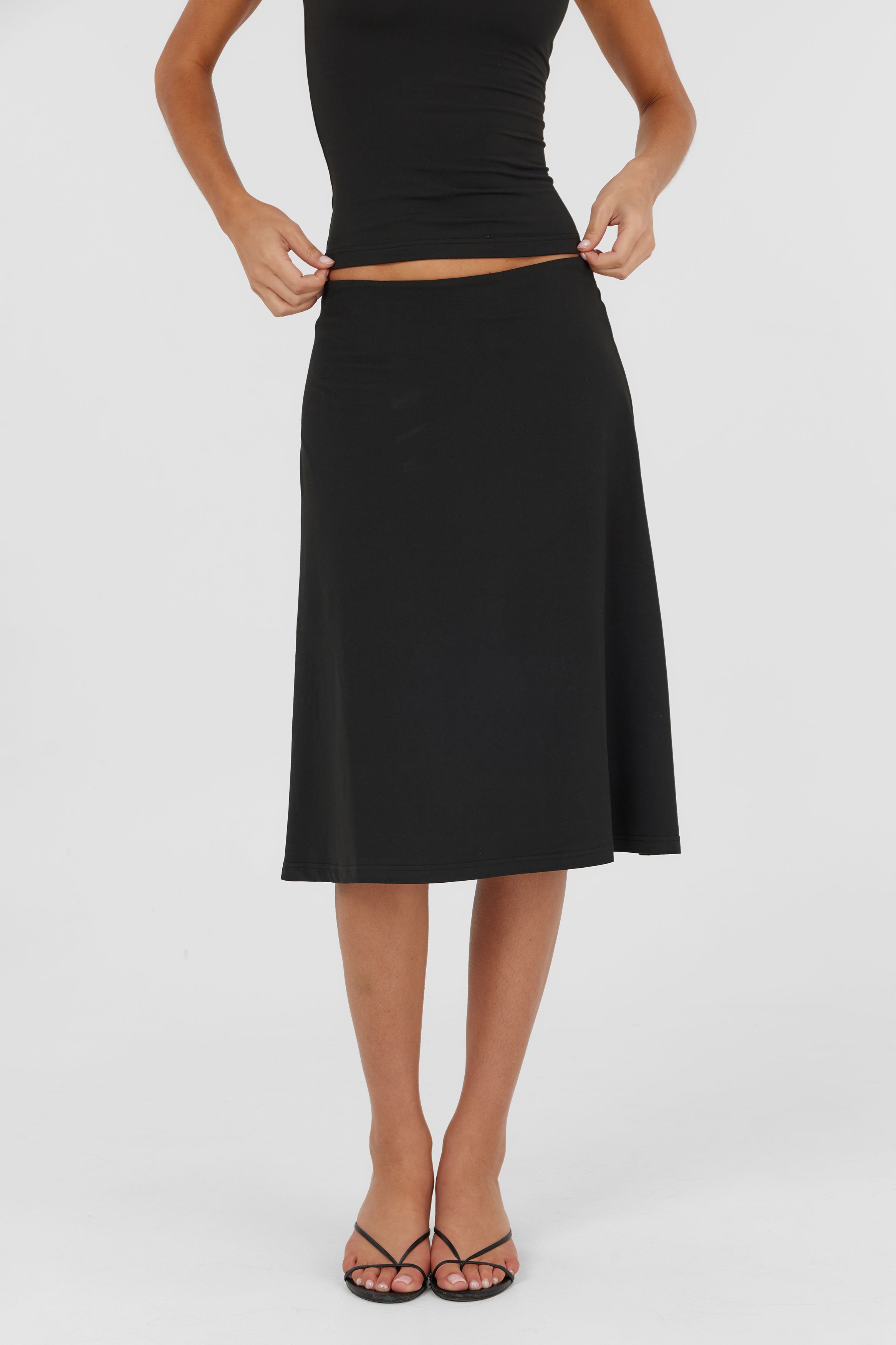 Adeline Midi Skirt Black