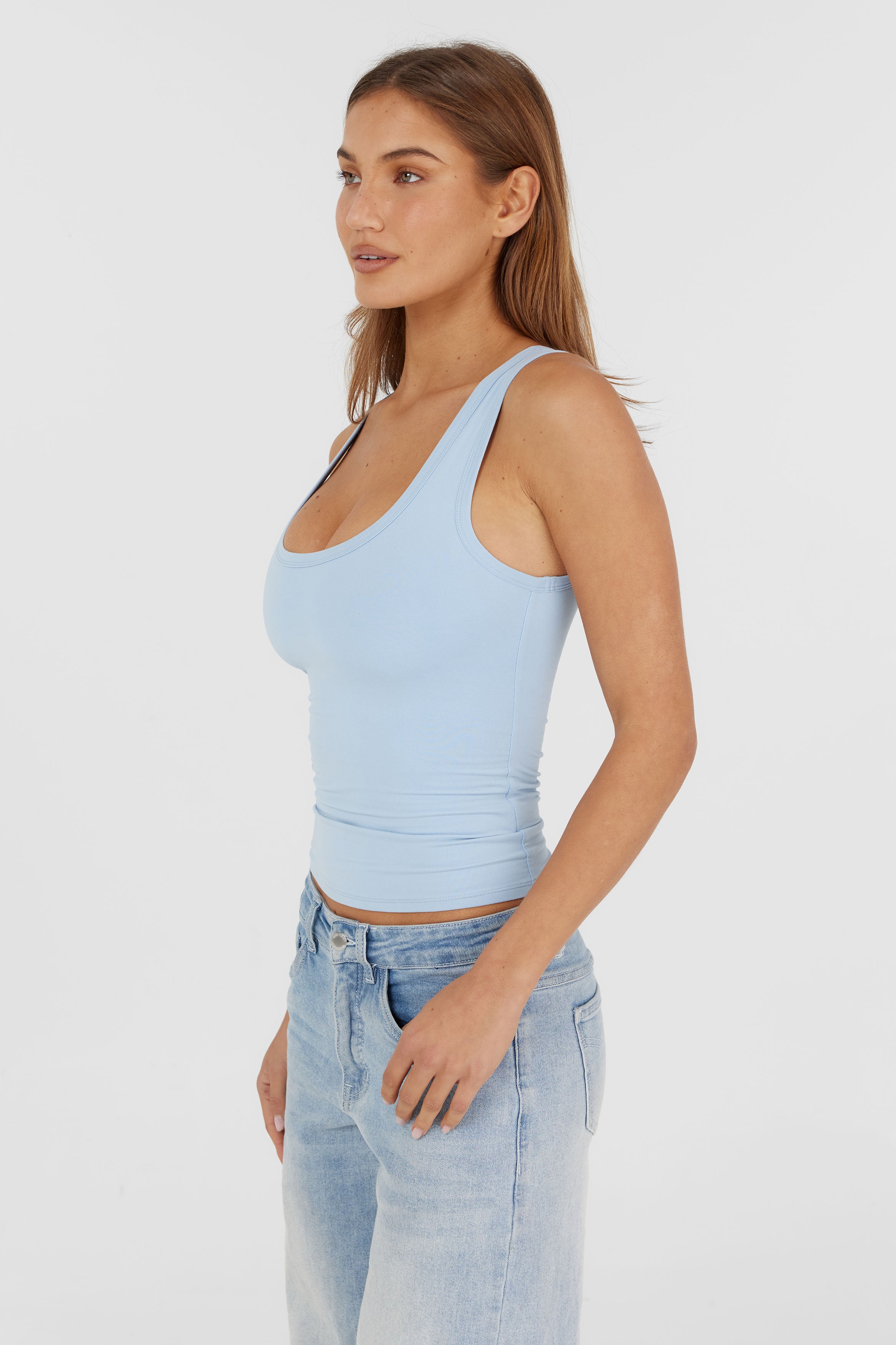 Pippa Reversible Tank Light Blue