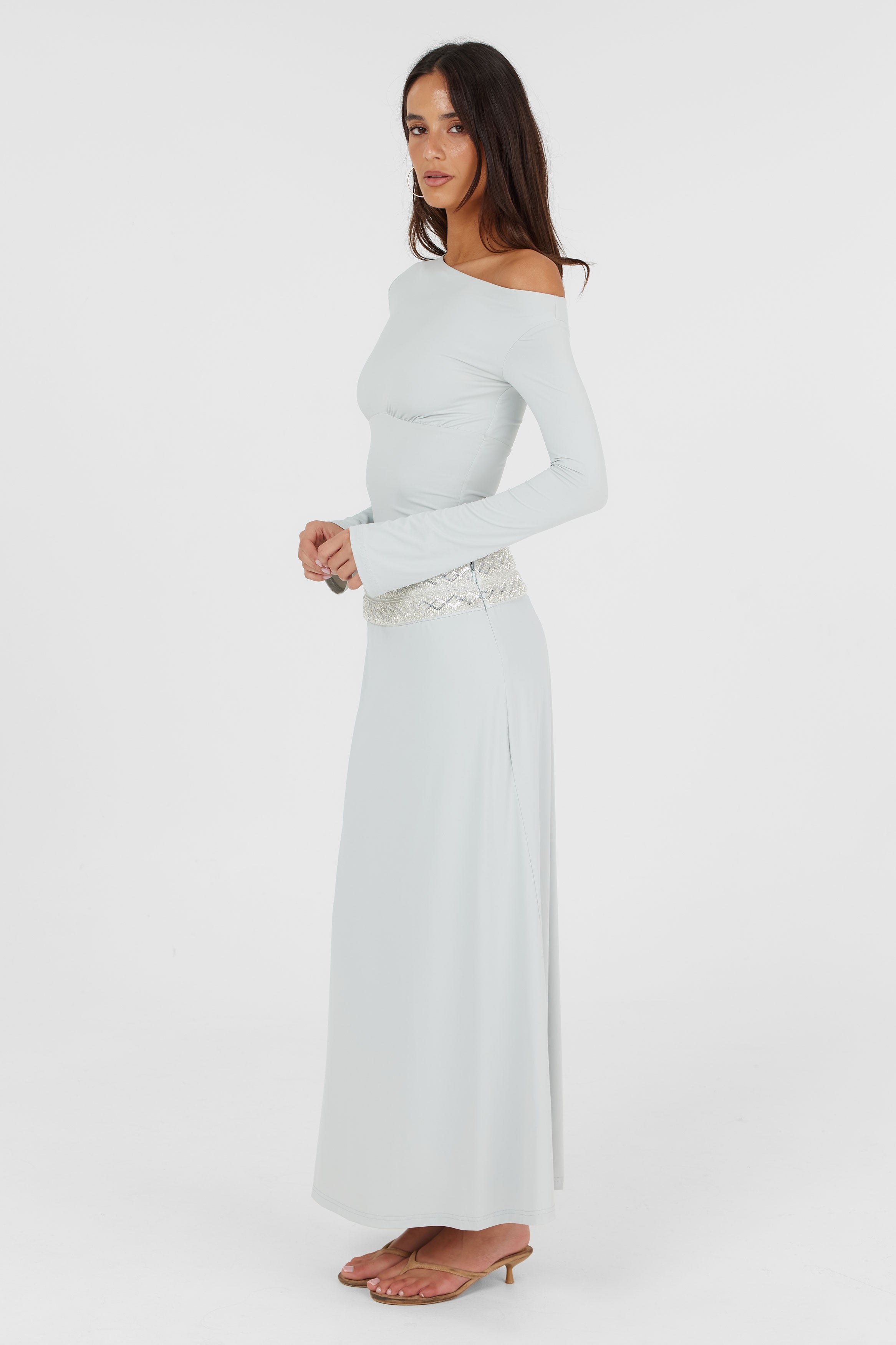 Claudette Midi Skirt Blue