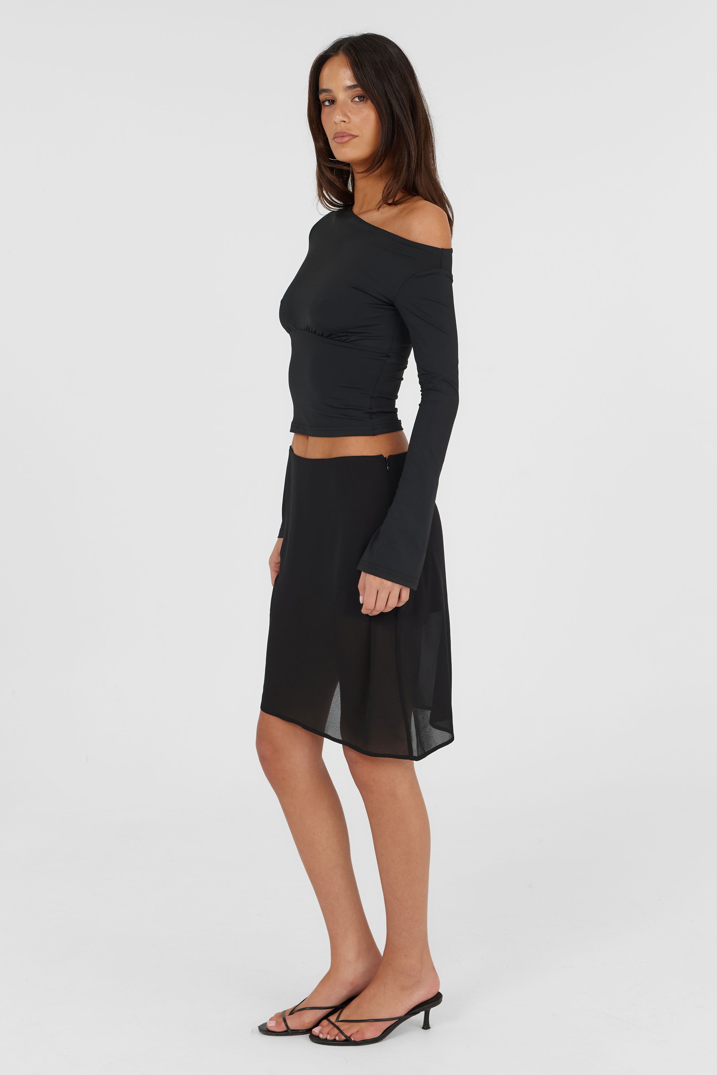 Bianca Midi Skirt Black