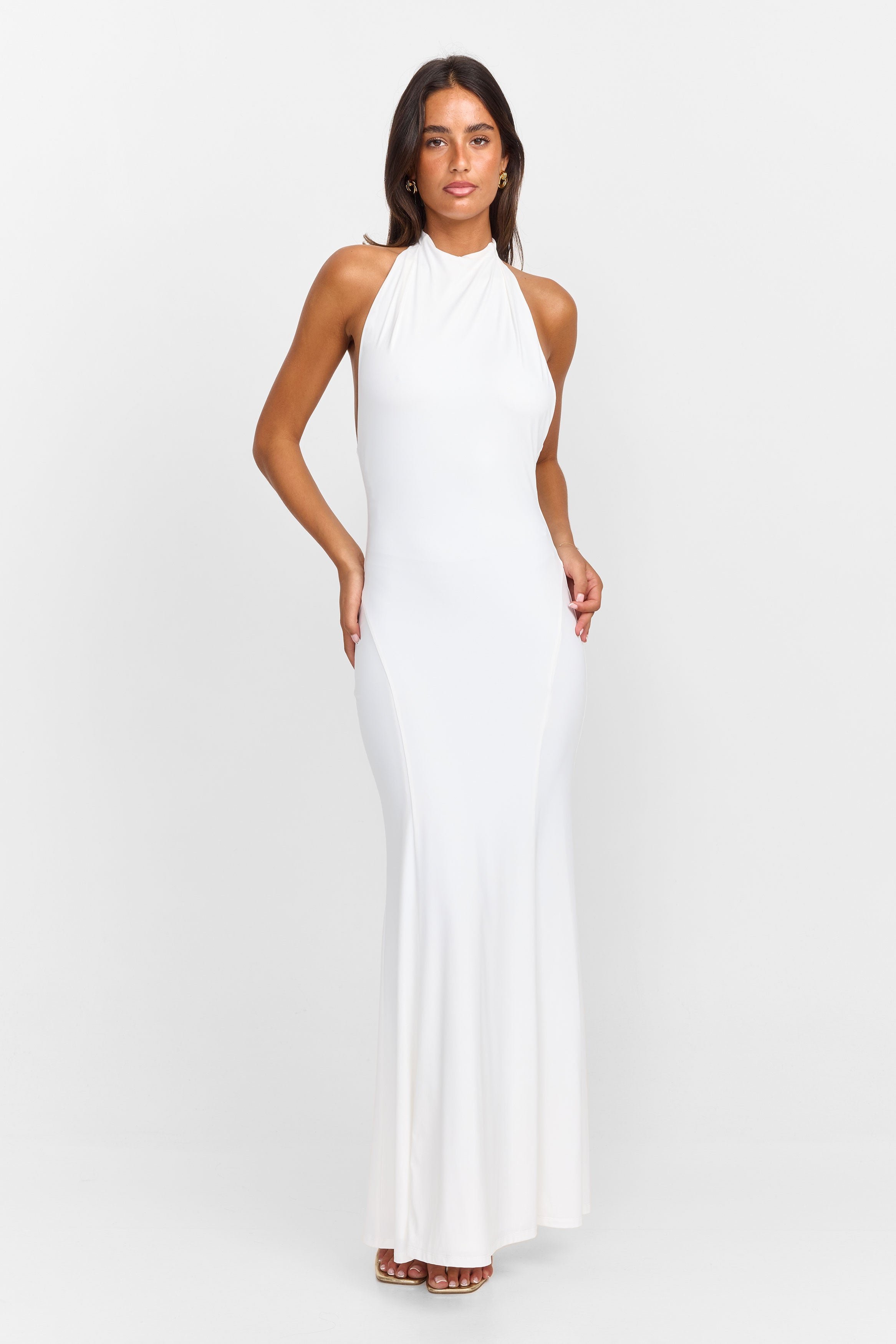 Luna Maxi Dress White