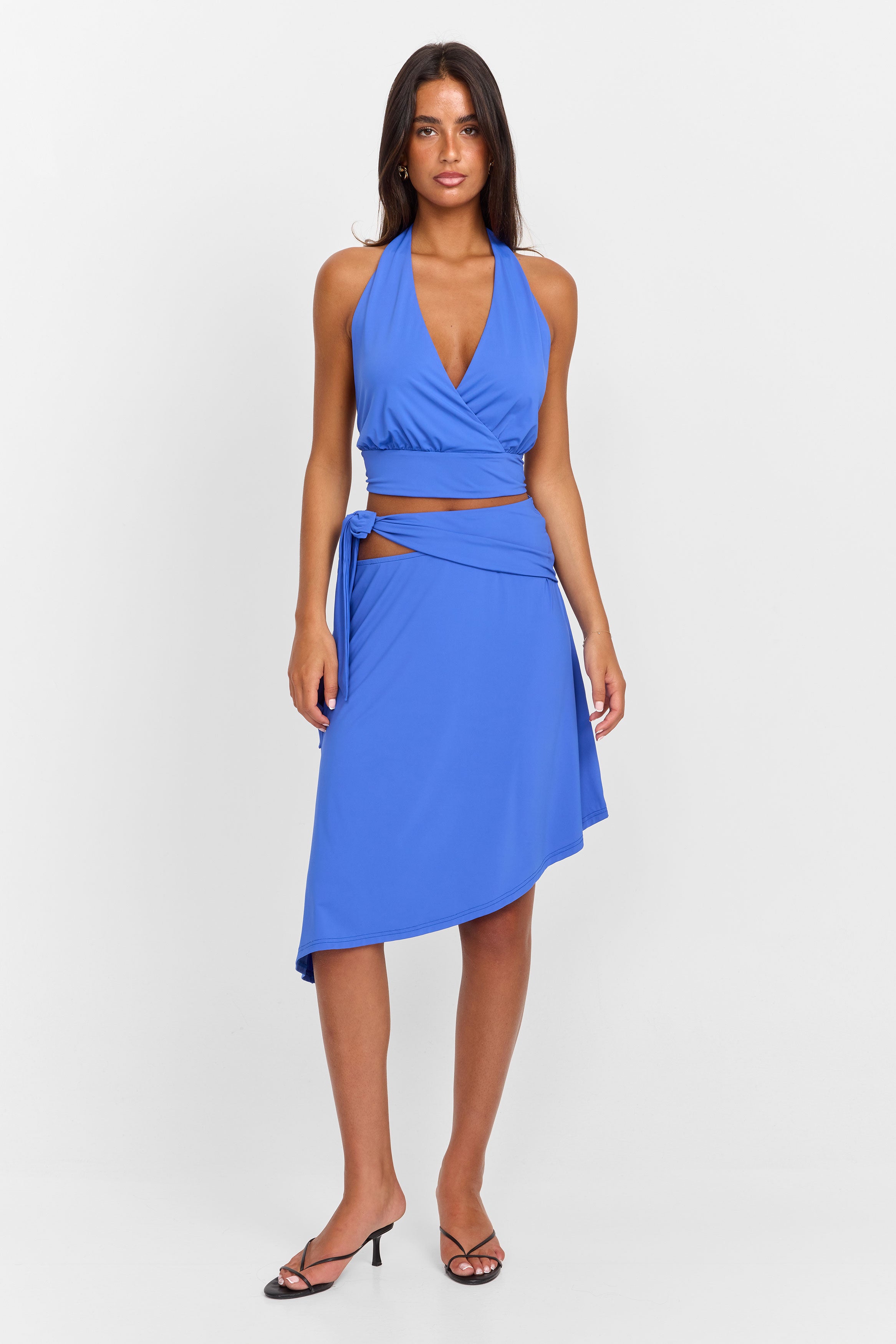 Luna Midi Skirt Blue