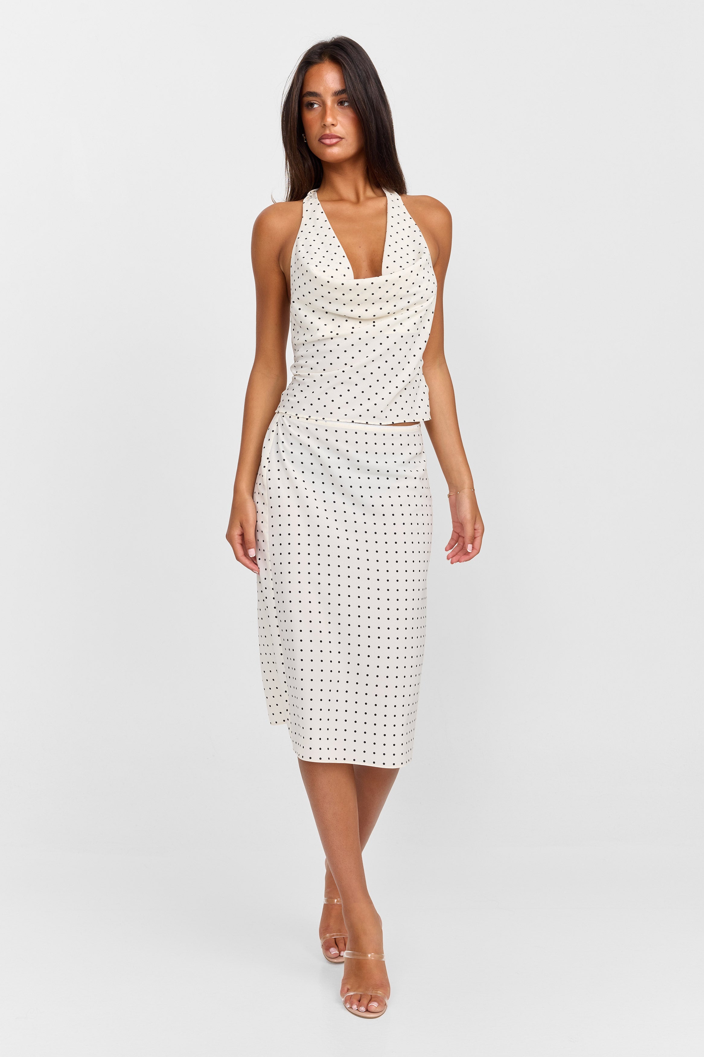 Colette Top White Polkadot