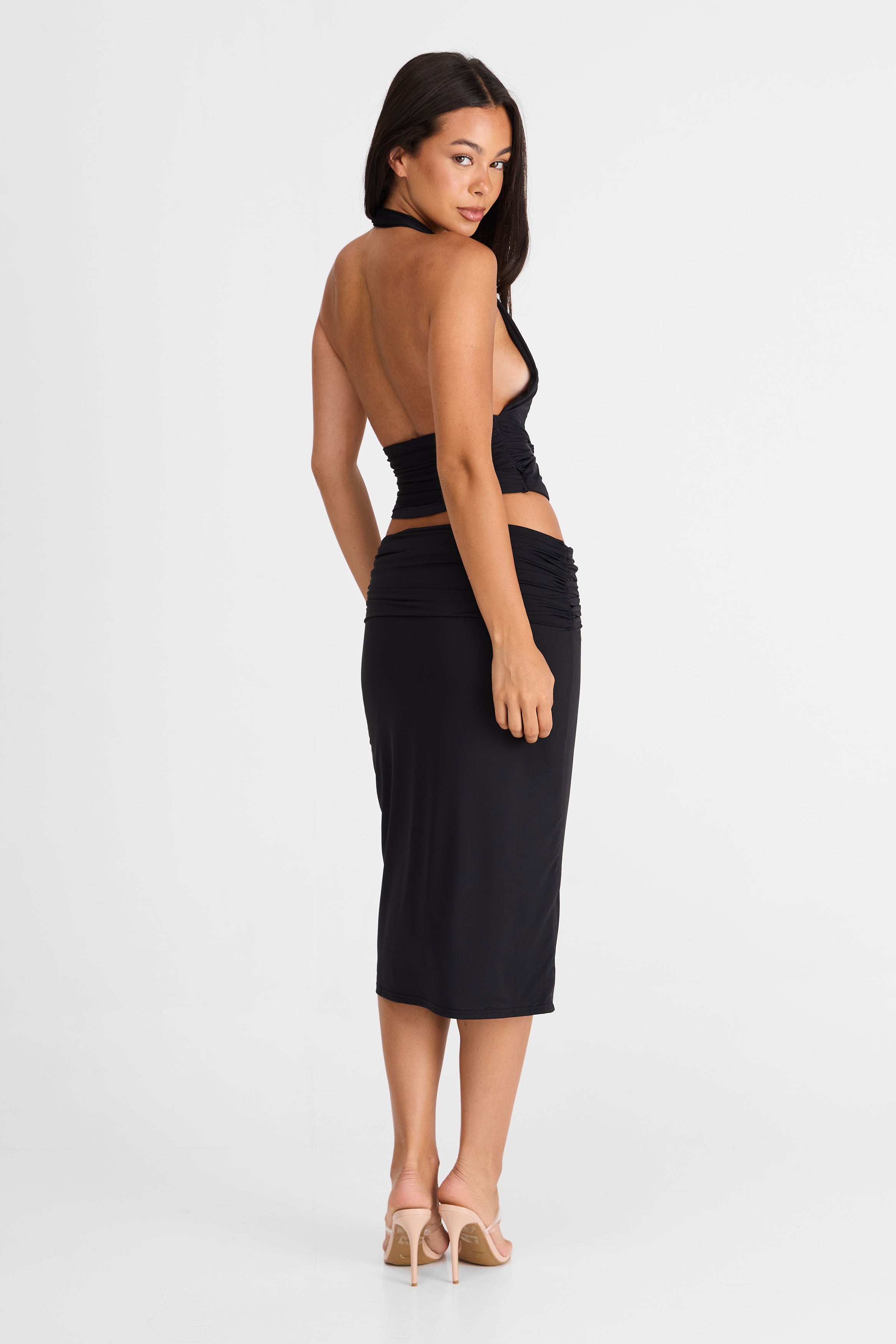 Arielle Midi Skirt Black