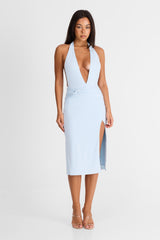 Camille Midi Dress Blue