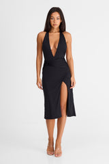 Camille Midi Dress Black