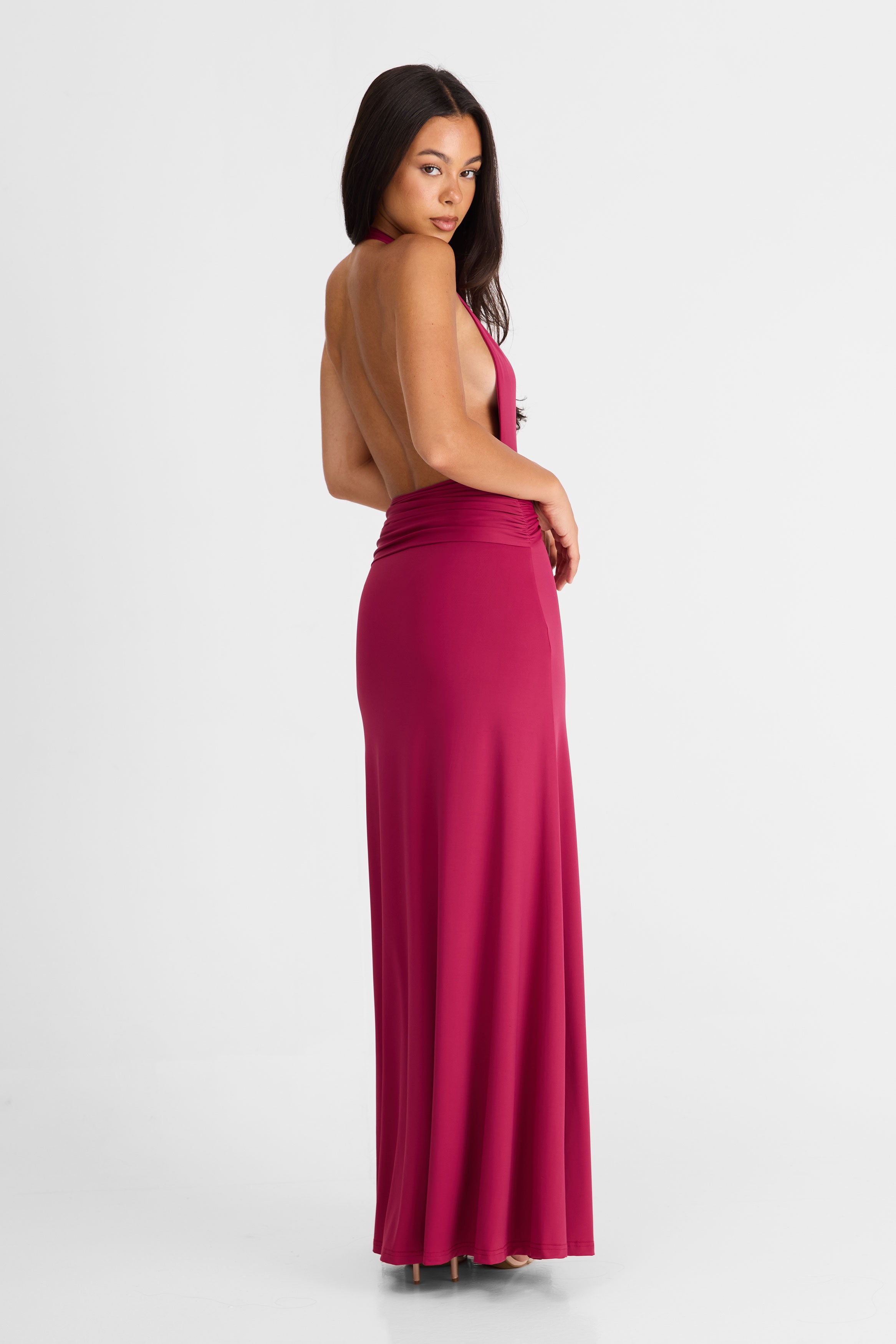 Antoinette Maxi Dress Berry