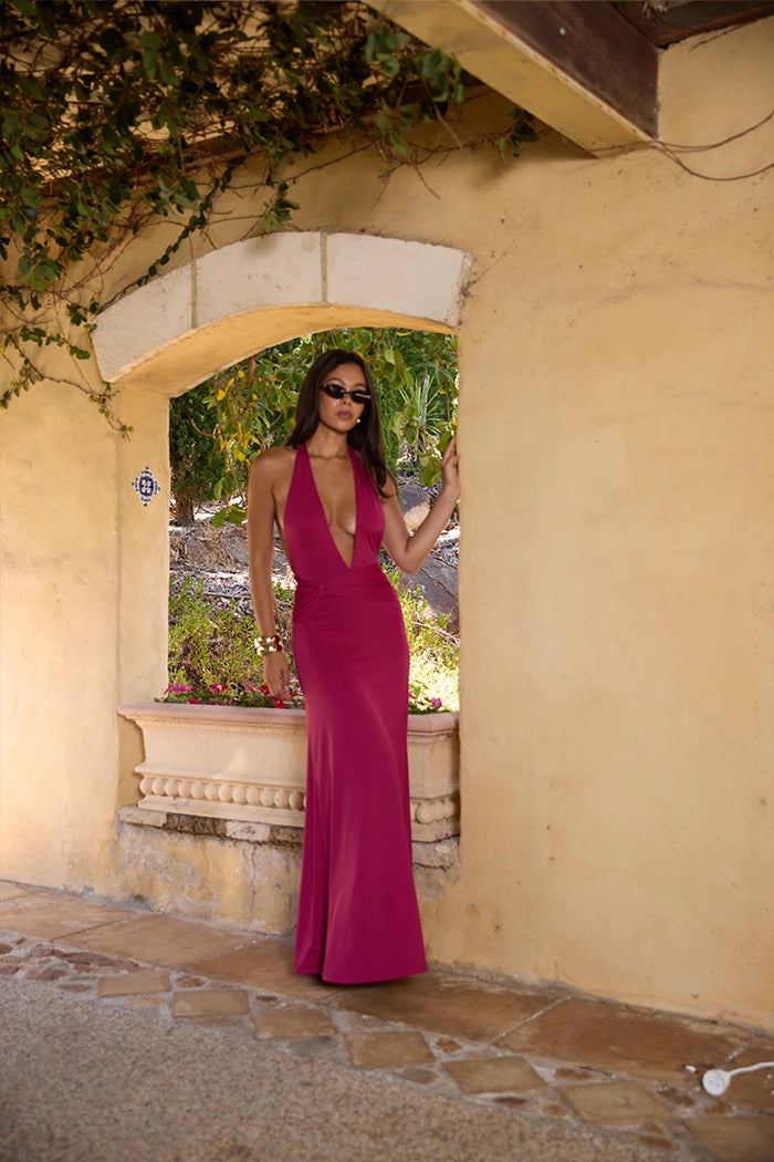 Antoinette Maxi Dress Berry