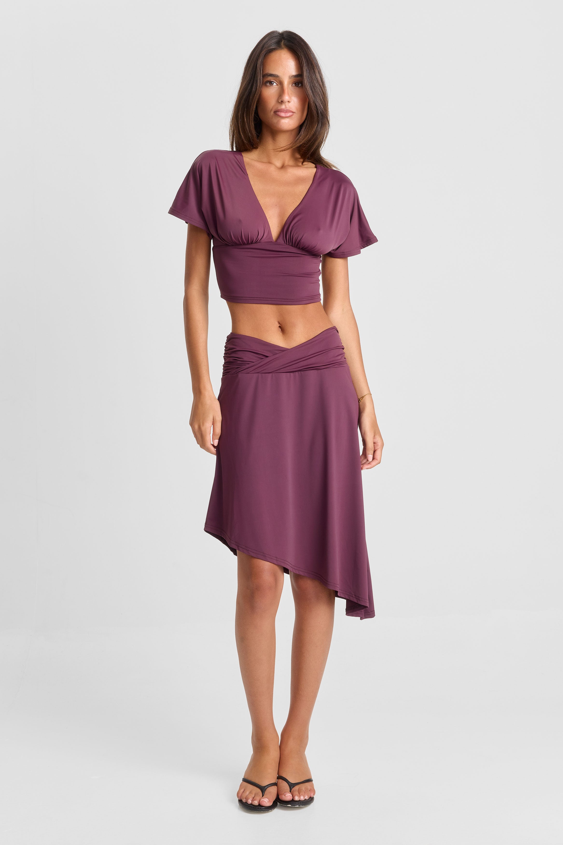Winnie Midi Skirt Wine