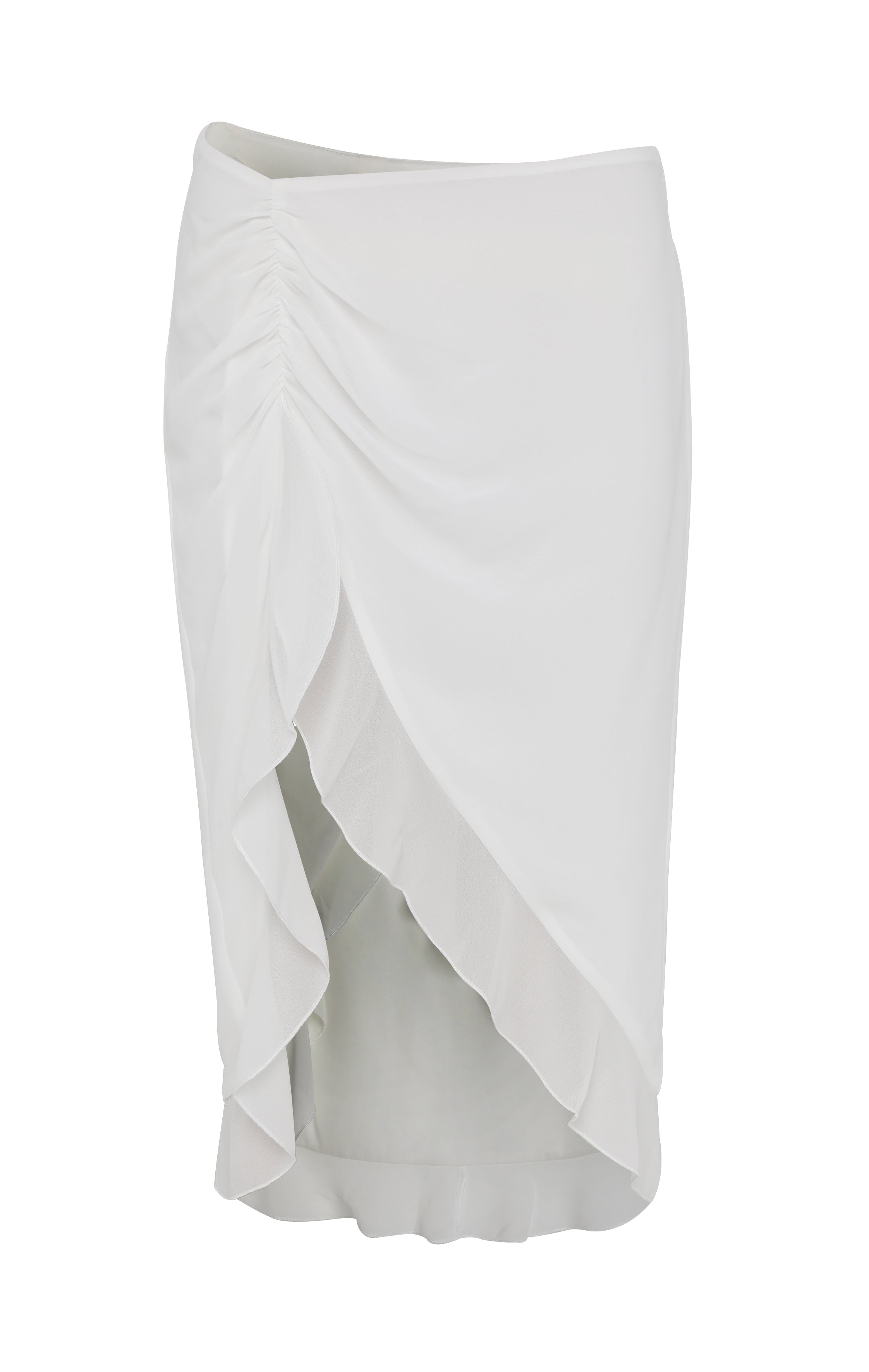 Serene Midi Skirt White