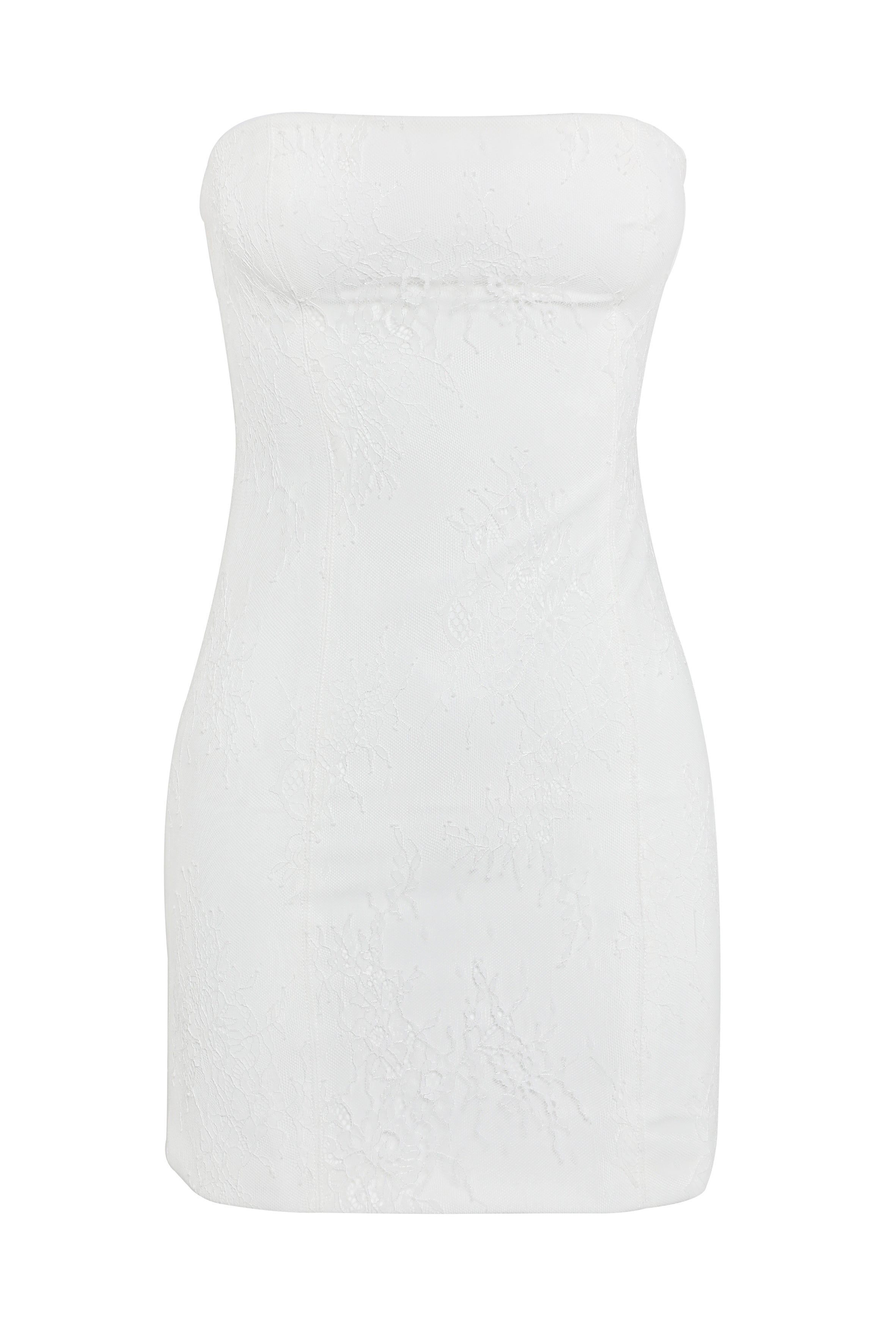 Fleur Mini Dress White