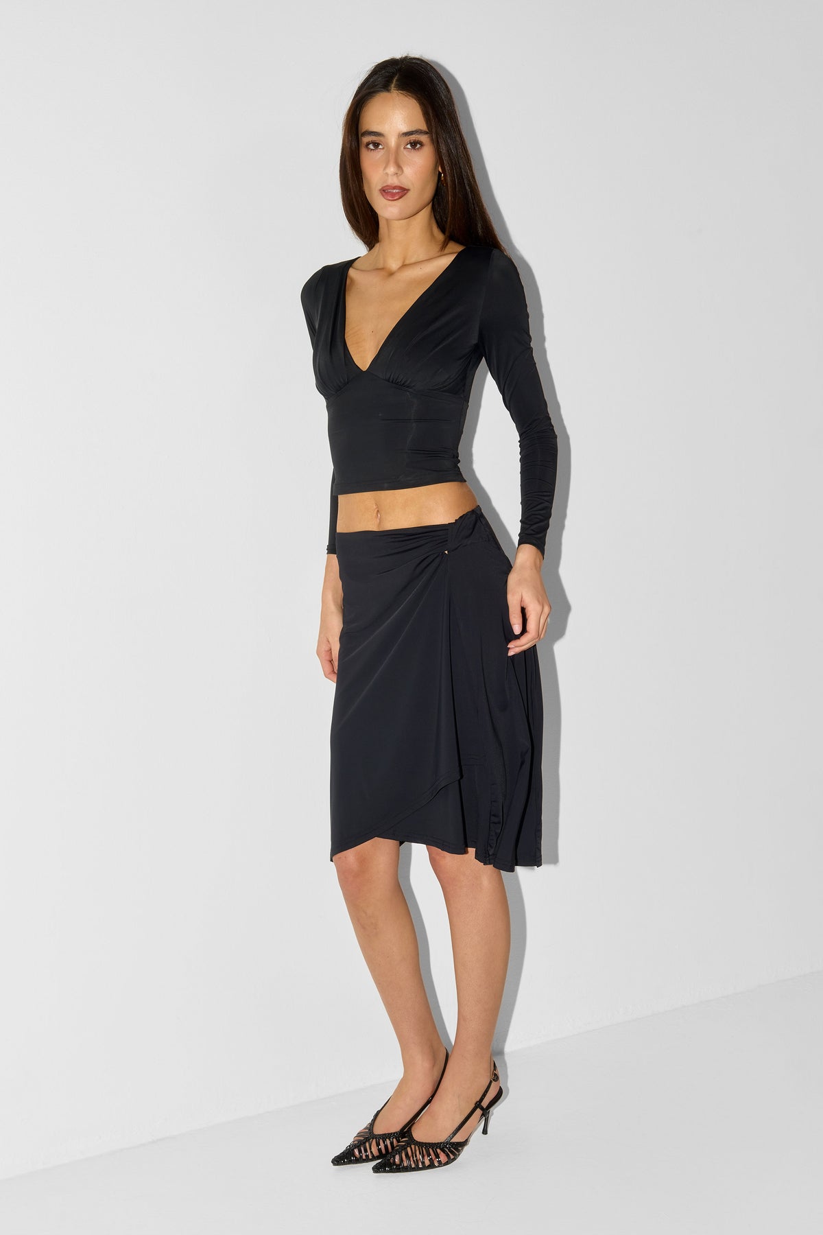 Rosmary Midi Skirt Black
