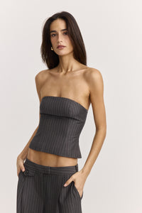Astra Bustier Pinstripe