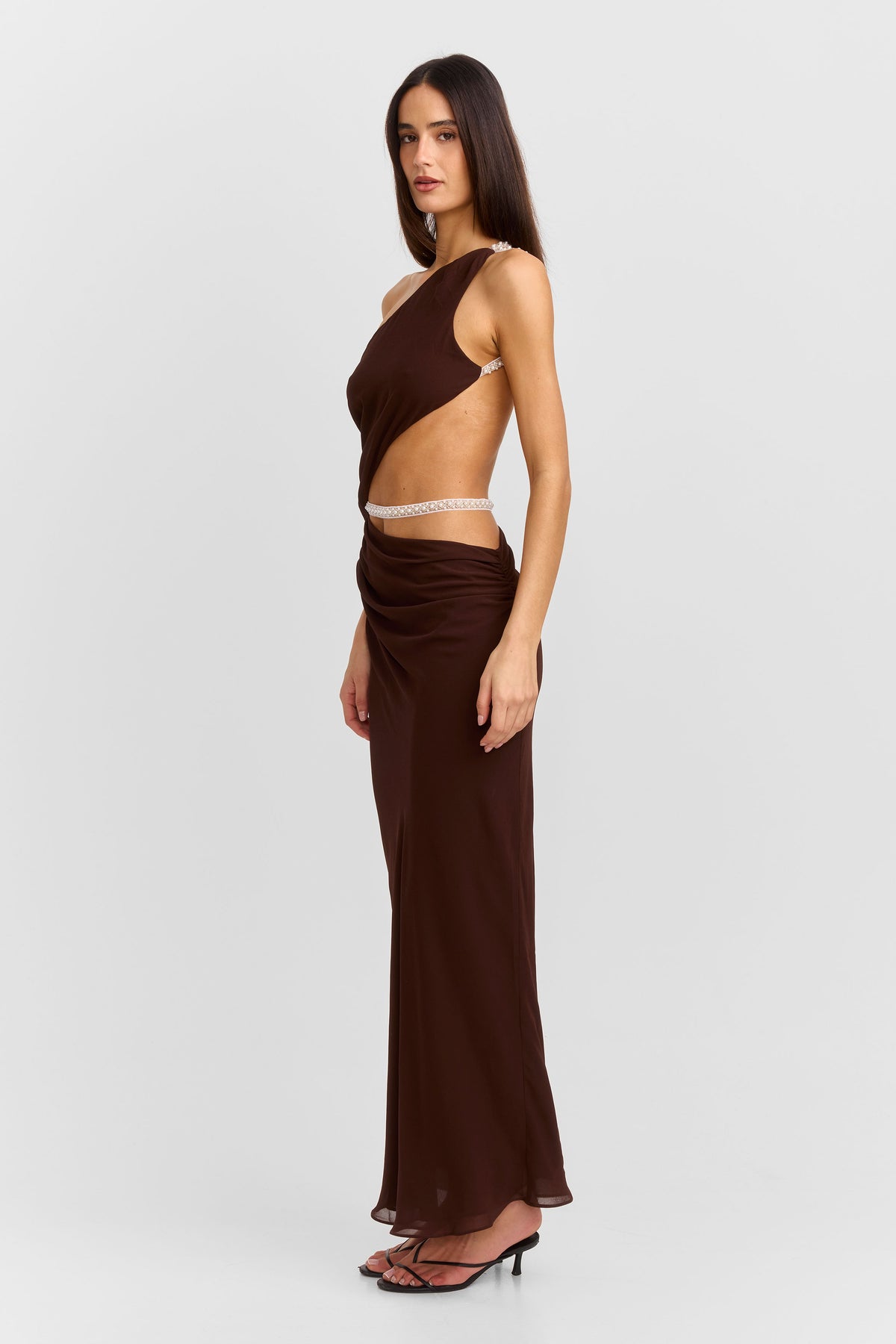 Onyx Maxi Dress Chocolate