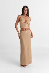 Haven Maxi Skirt Tan