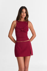 Isla Mini Skirt Ruby