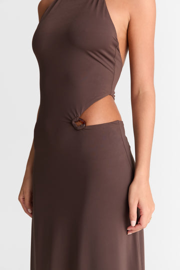Aurora Maxi Dress Chocolate