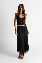 Raya Maxi Skirt Black