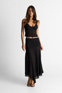 Raya Maxi Skirt Black
