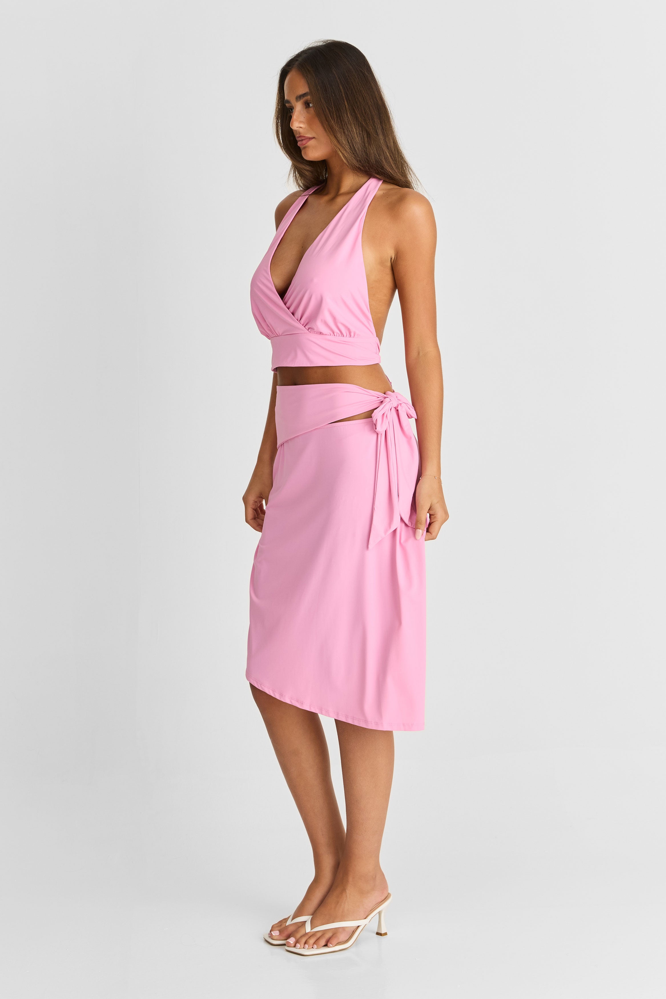 Luna Midi Skirt Pink